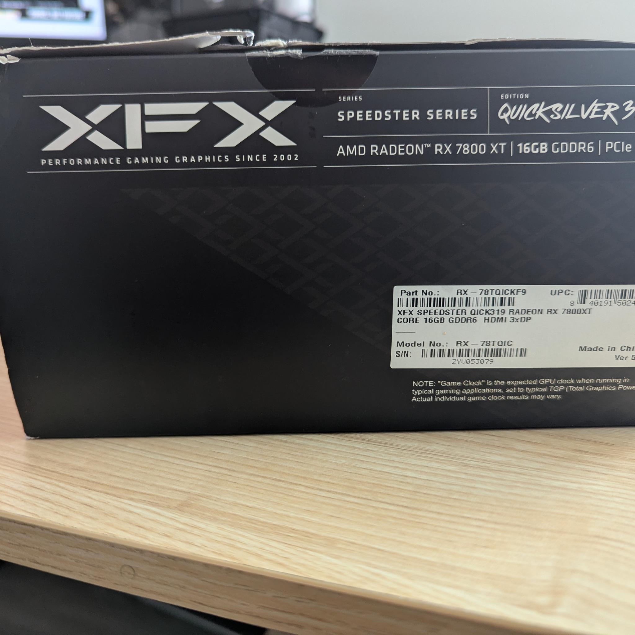7800 XT (XFX SPEEDSTER QICK319 Radeon RX 7800 XT)