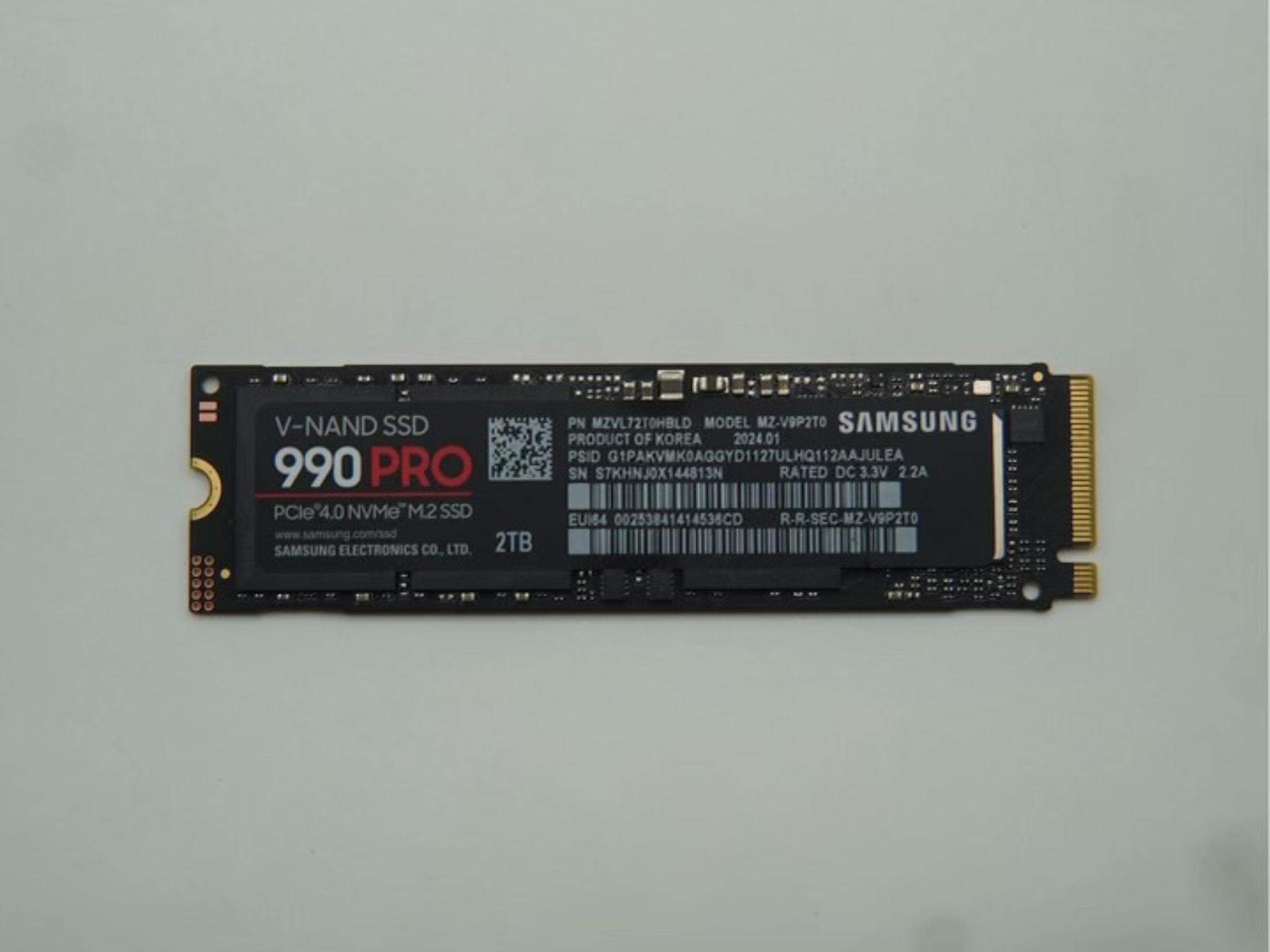 Samsung 990pro 2TB SSD NVME 4.0
