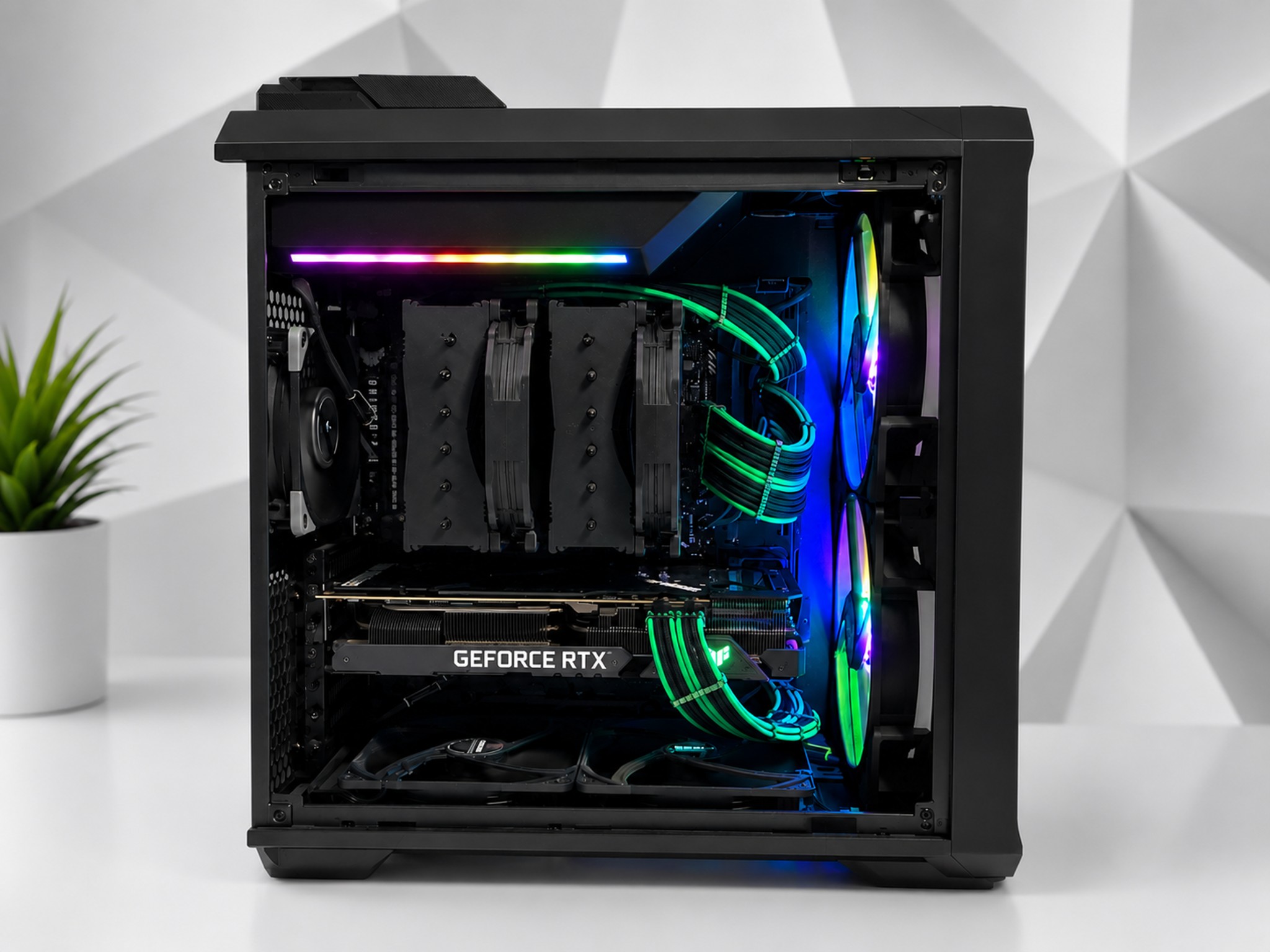 🔥 BLACK RTX 3070 Ti Gaming PC | i5-12600K | 32GB RGB RAM | 1.25TB SSD | WiFi | Noctua Cooled 🔥