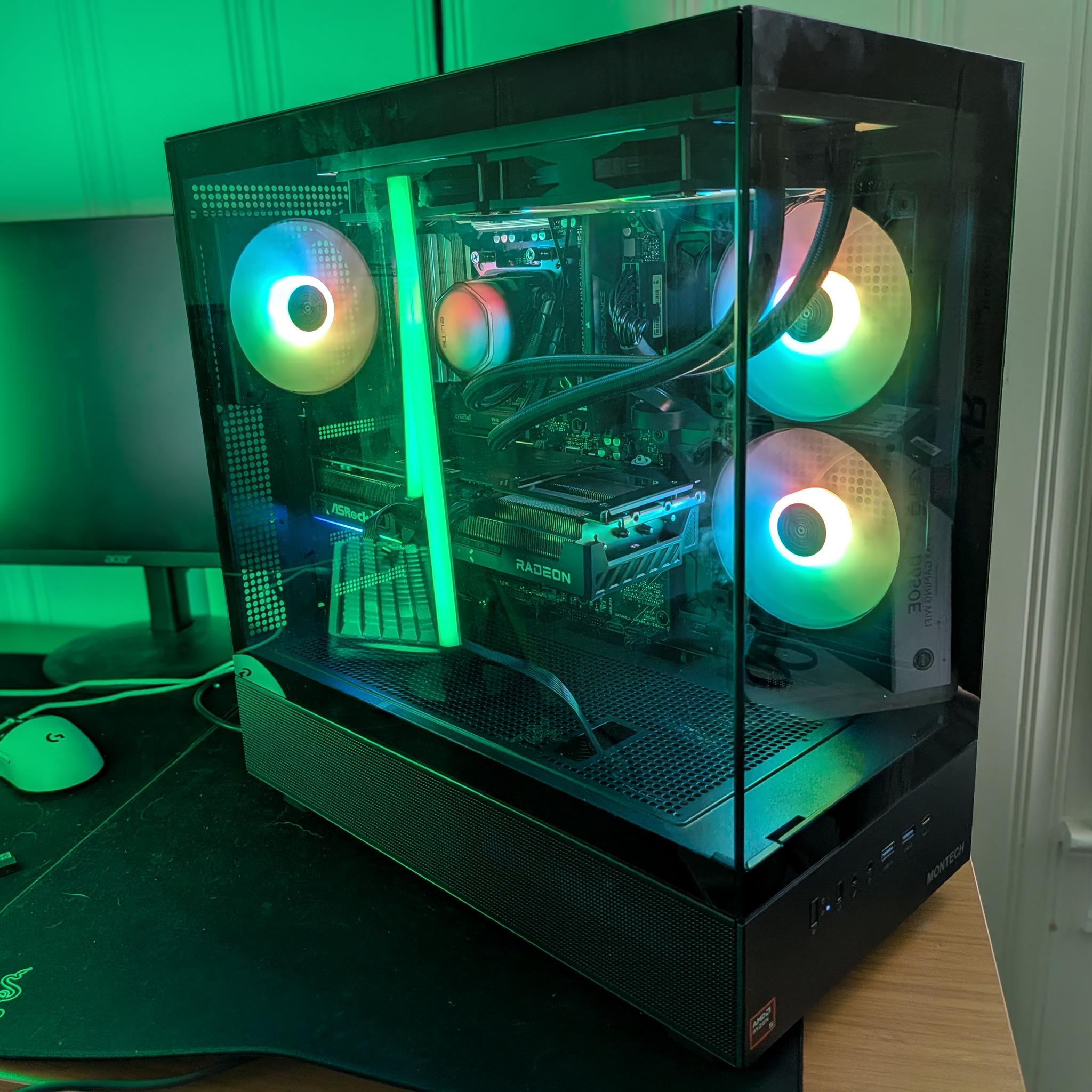 NEW CUSTOM GAMING PC | Steam Machine AMD RYZEN 9600X | 32GB DDR5 | RADEON 9070