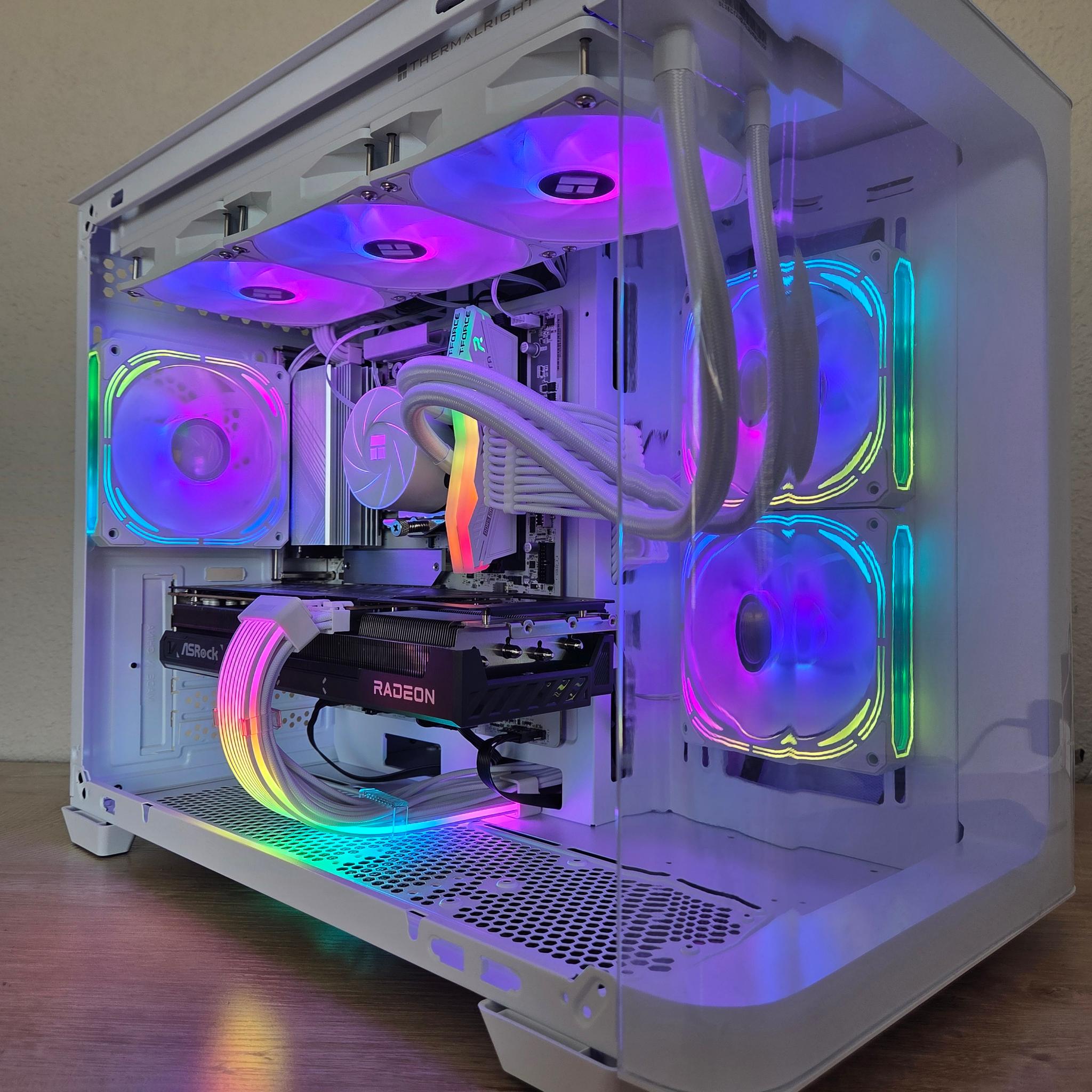 ❄️🏔️ Frost Tundra X | RX 9070 16GB | Ryzen 5 7600X | 32GB DDR5 | Curved Glass Edition 🤍❄️/D/