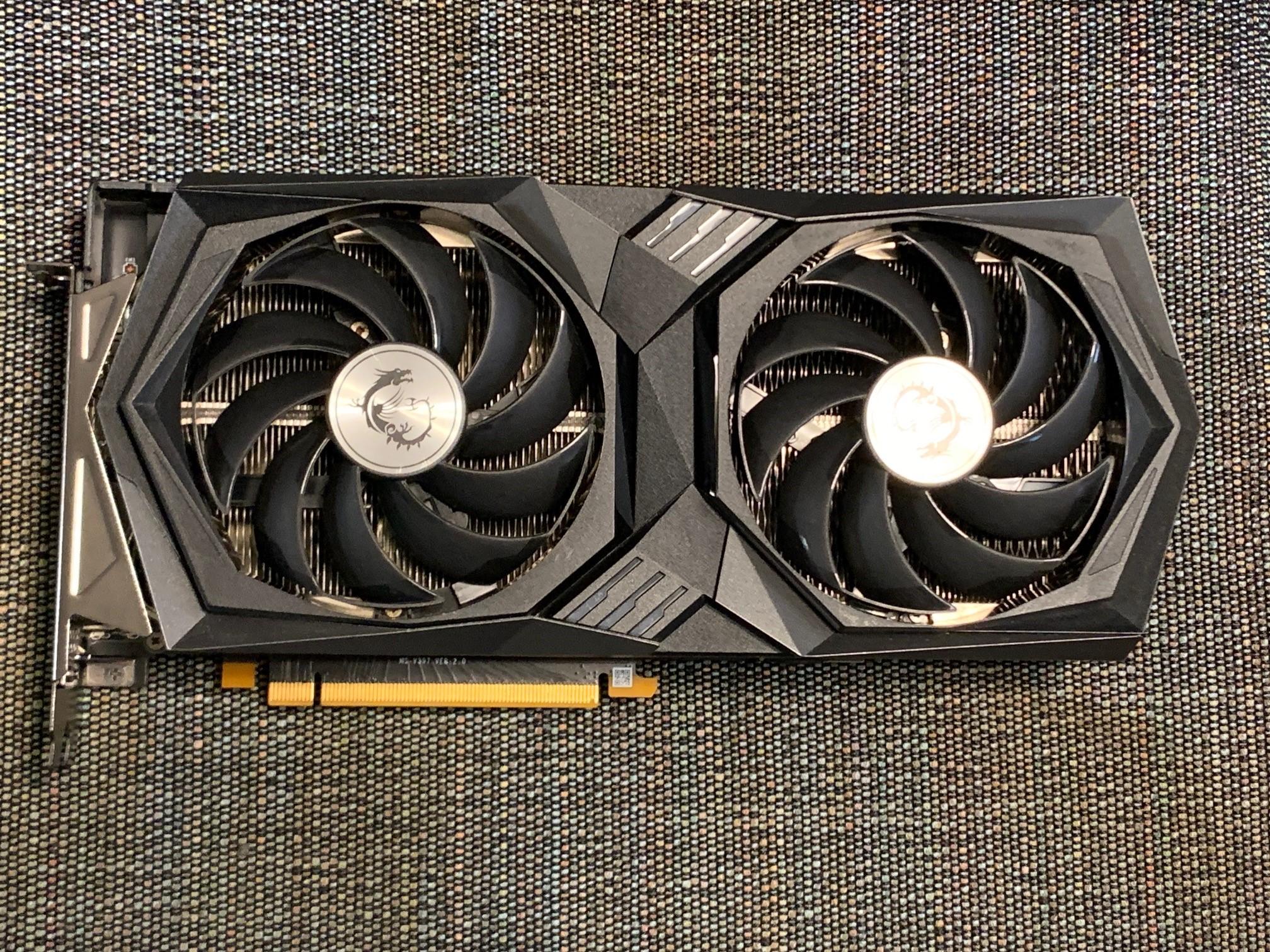 MSI ‎GeForce RTX 3060 Ti GAMING X 8G LHR GDRR6 Graphics Card, Used.