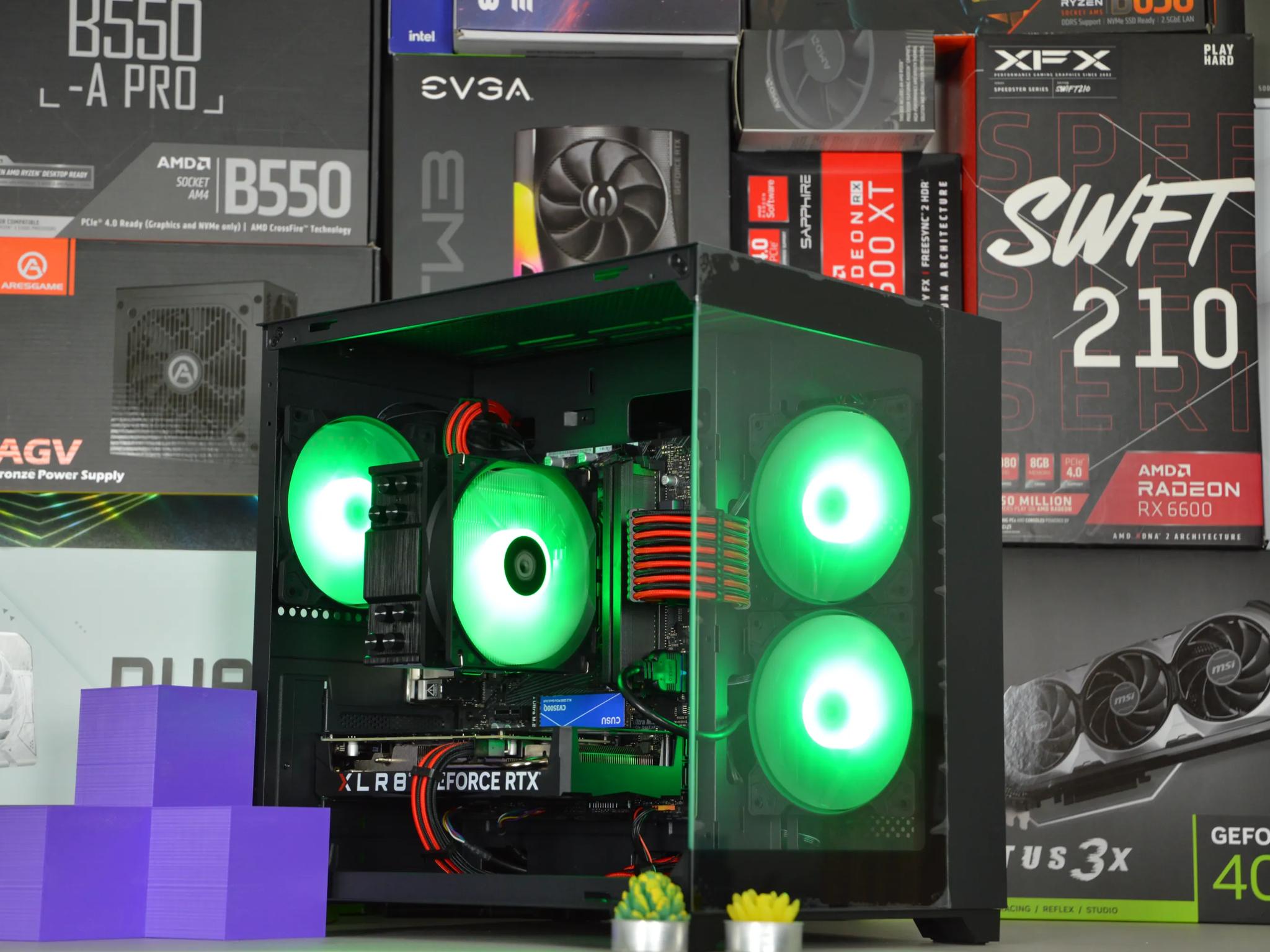 🌋🌋| RTX 4060 8GB | RYZEN 5 5500 | 16GB DDR4 RAM | 1TB NVME SSD | Volcanic Obsidian |