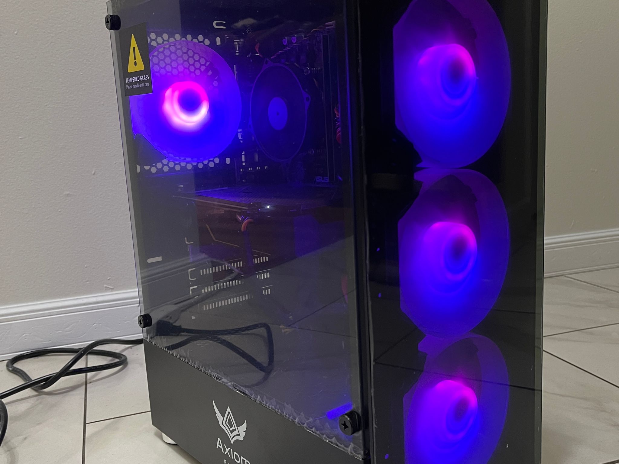 NVIDIA RTX 2060, Intel i5-6600, 12GB RAM, 870 GB Storage, RGB Gaming PC w/ RGB Remote & Wi-Fi