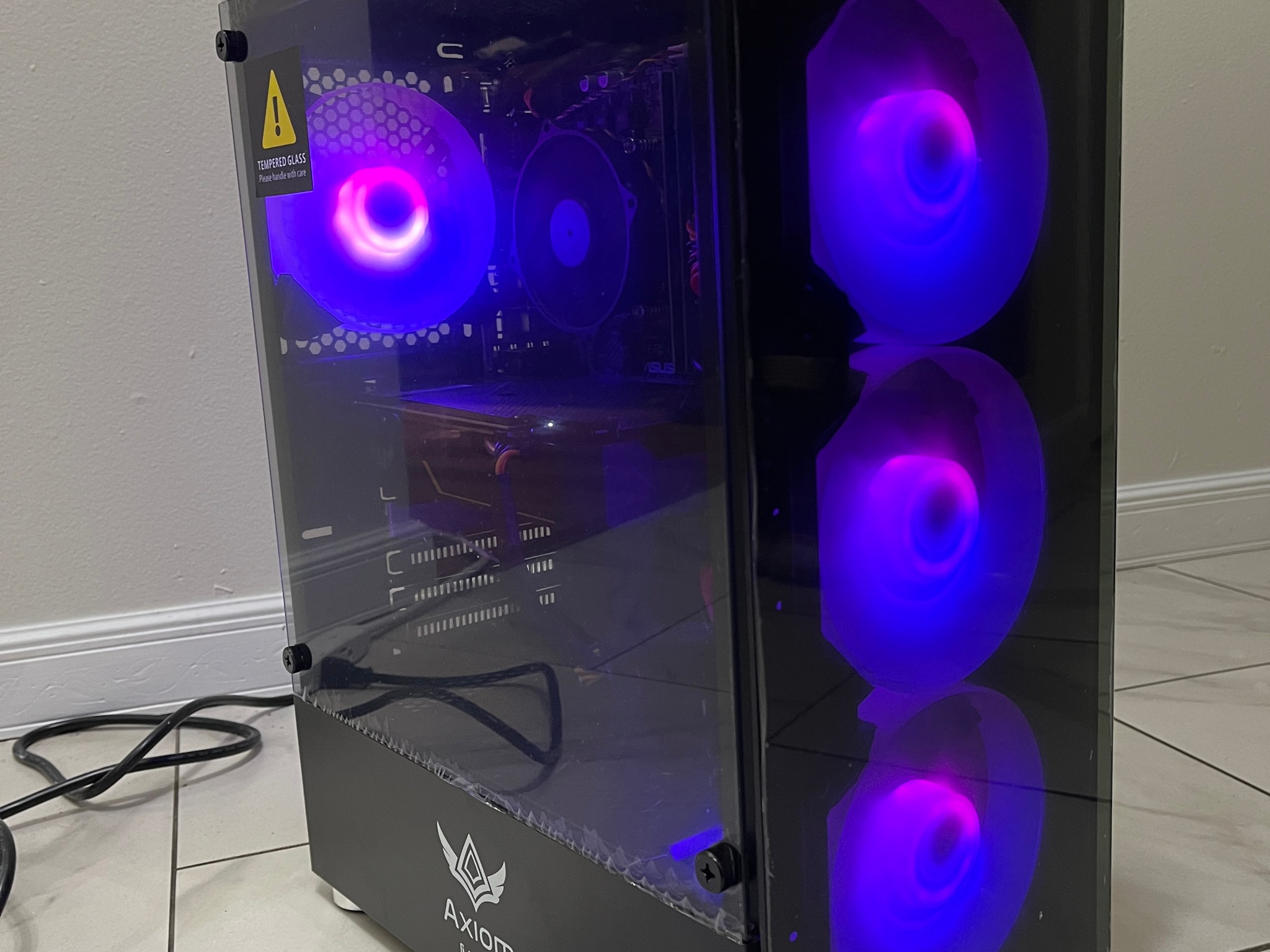 NVIDIA RTX 2060, Intel i5-6600, 12GB RAM, 870 GB Storage, RGB Gaming PC w/ RGB Remote & Wi-Fi