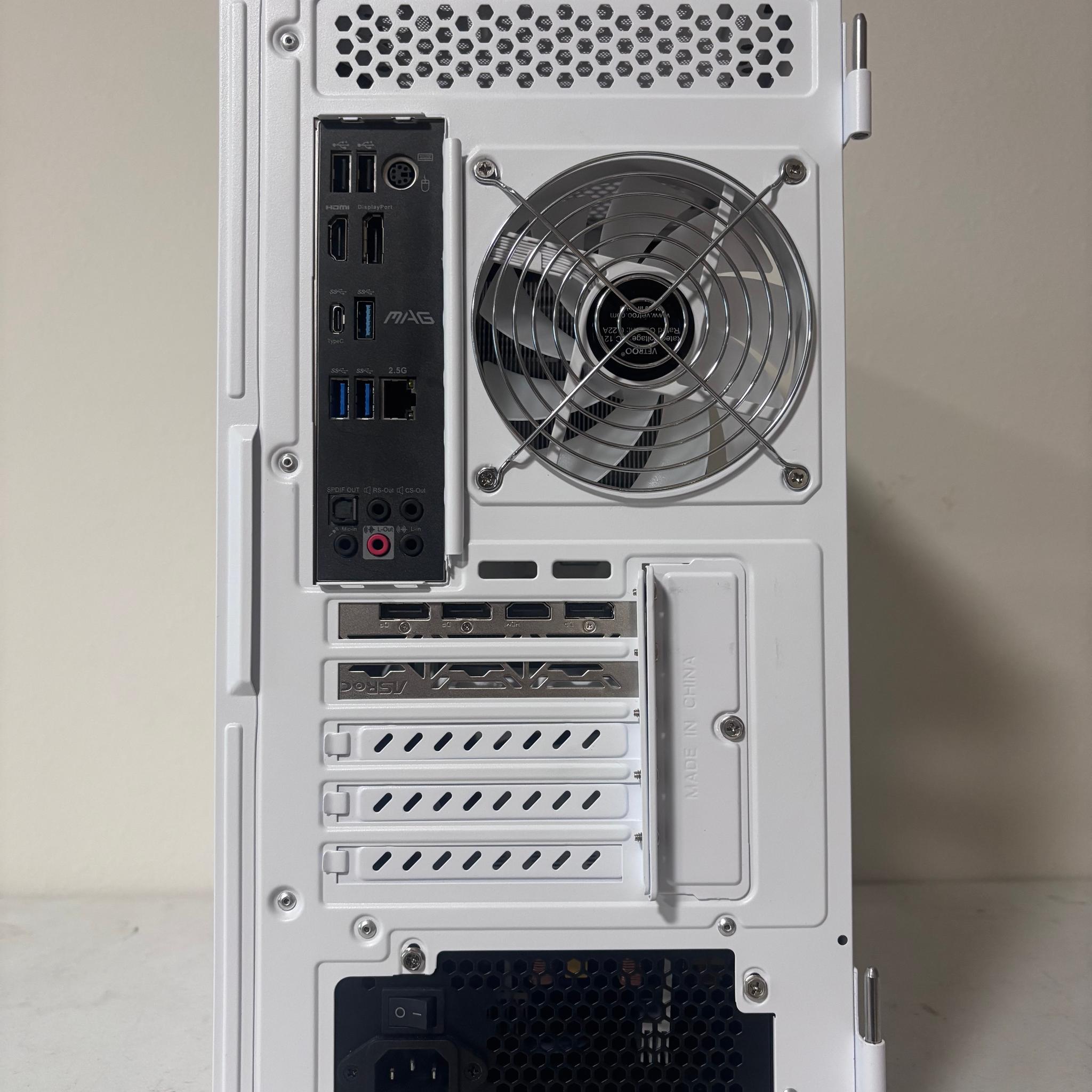🤍Perfect for 1080p gaming has Intel i3 10th gen and rx 6600! All White ARGB🤍