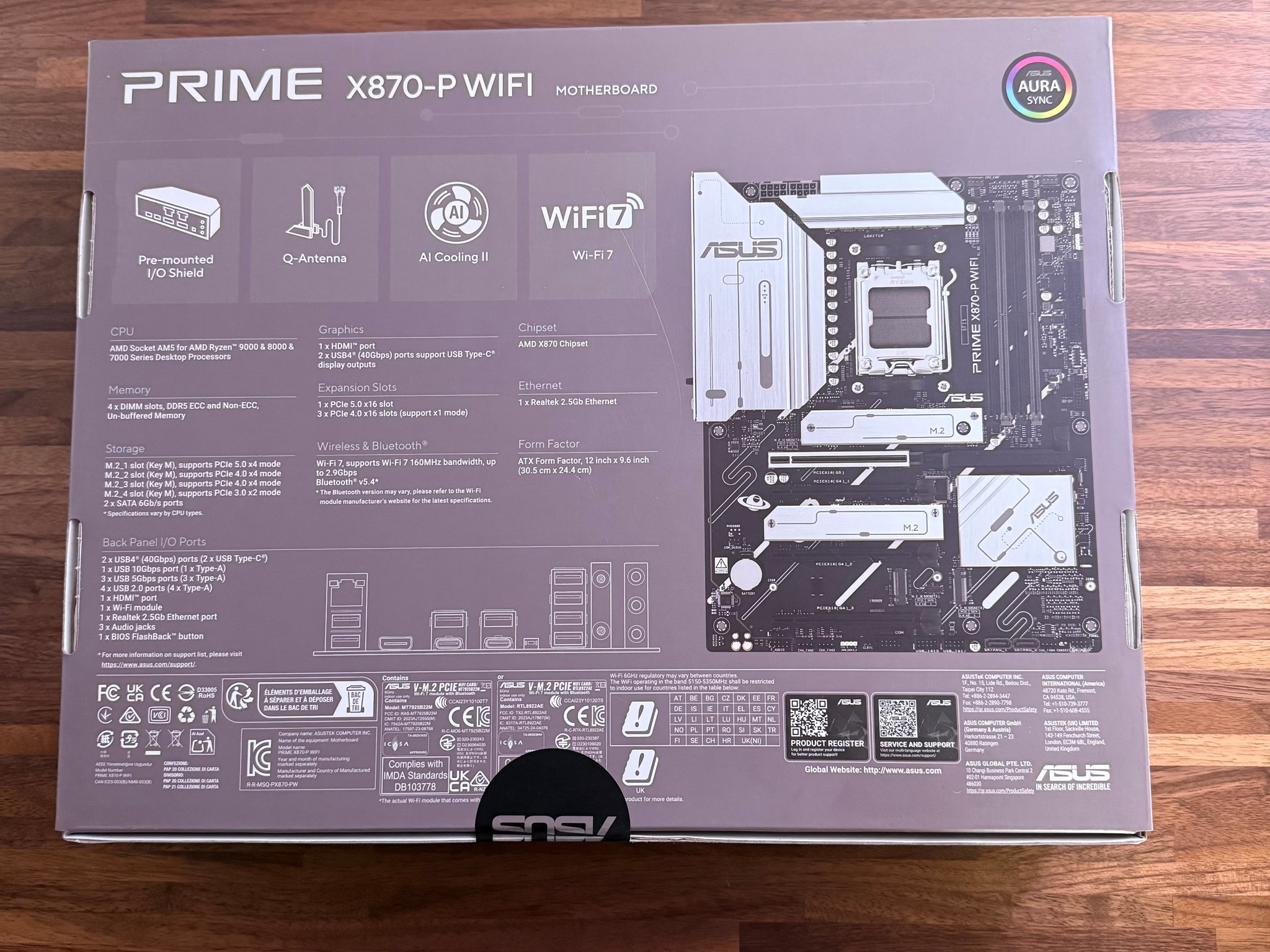LOOK!! *FREE* Motherboard with CPU purchase BIG SAVINGS NEW Prime X870-P WIFI Ryzen 7 9700