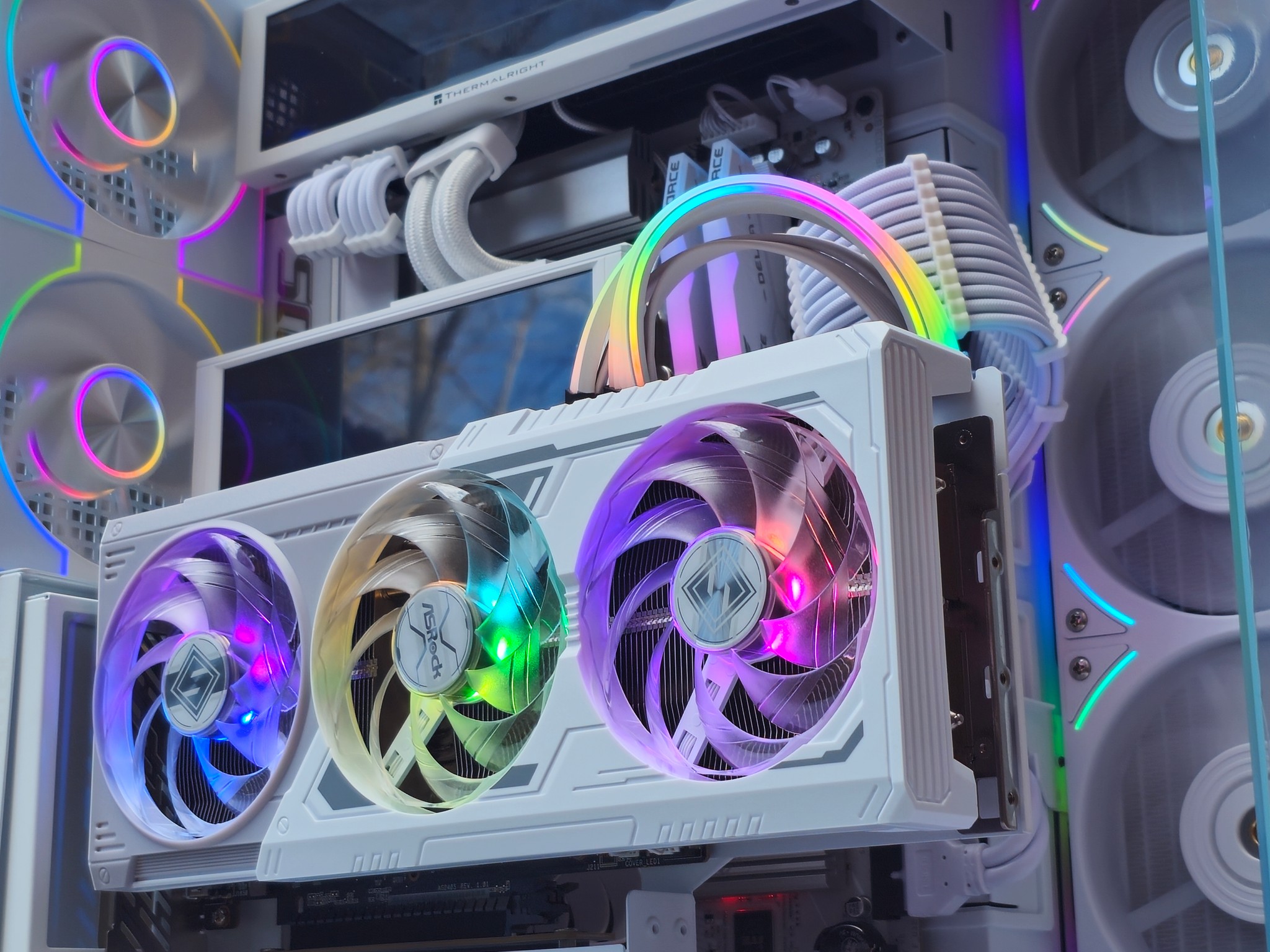 ☃️ High End Whiteout Gaming PC • AMD 9070XT • Ryzen 7 9850X3D • 32GB RAM • 2TB SSD • Plug n' Play