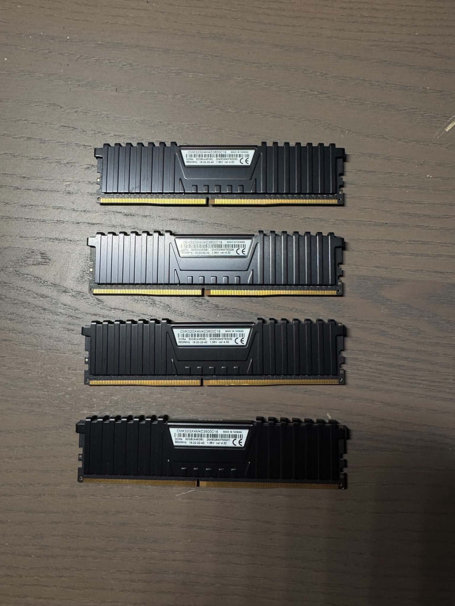 Corsair Vengeance LPX 32Gb (4X8Gb) DDR4 3600Mhz RAM (CMK32GX4M4D3600C18)