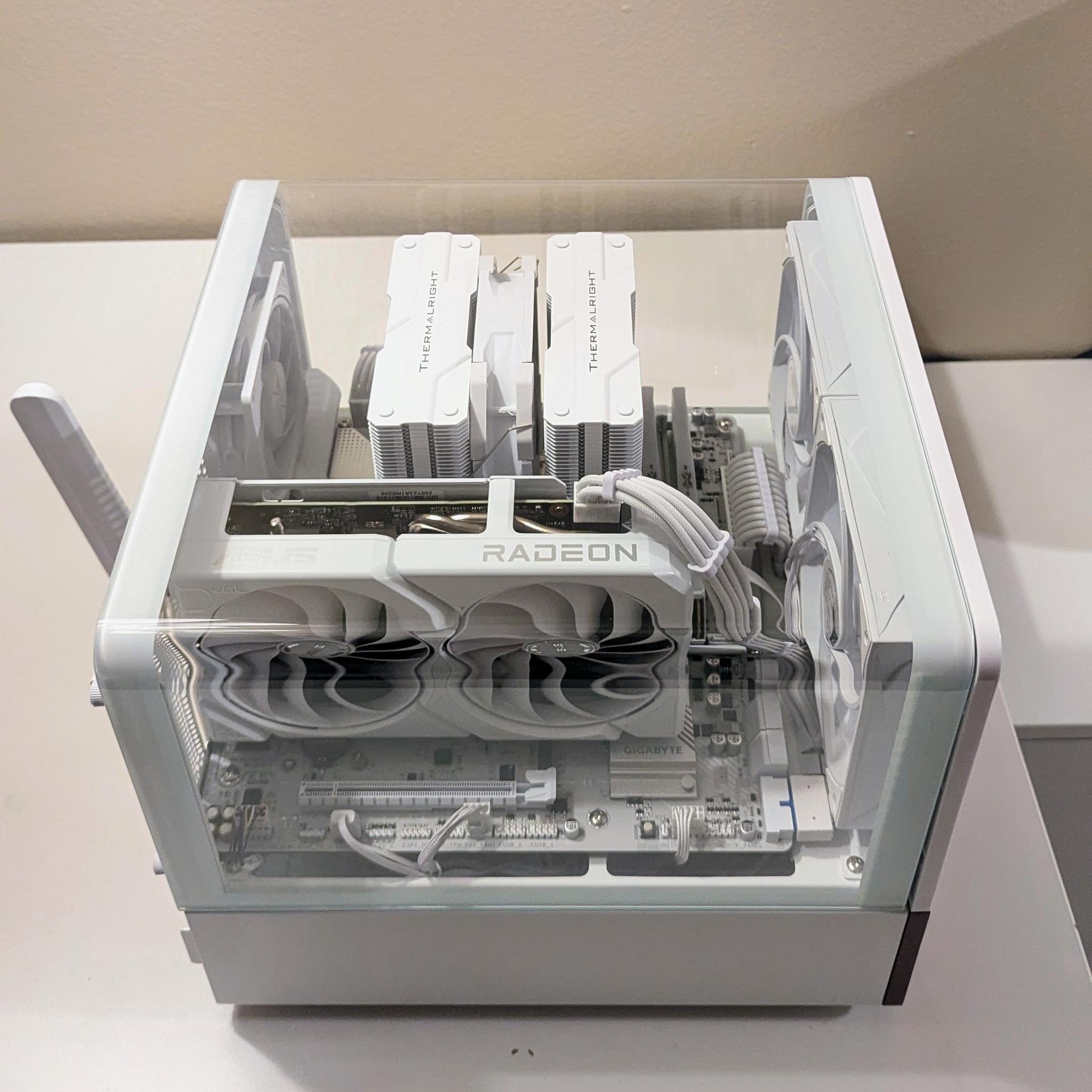 "Arctic Modern" - Minimalist White Build- 9060XT 16GB| Ryzen 7600X| 32GB DDR5| 1TB SSD|