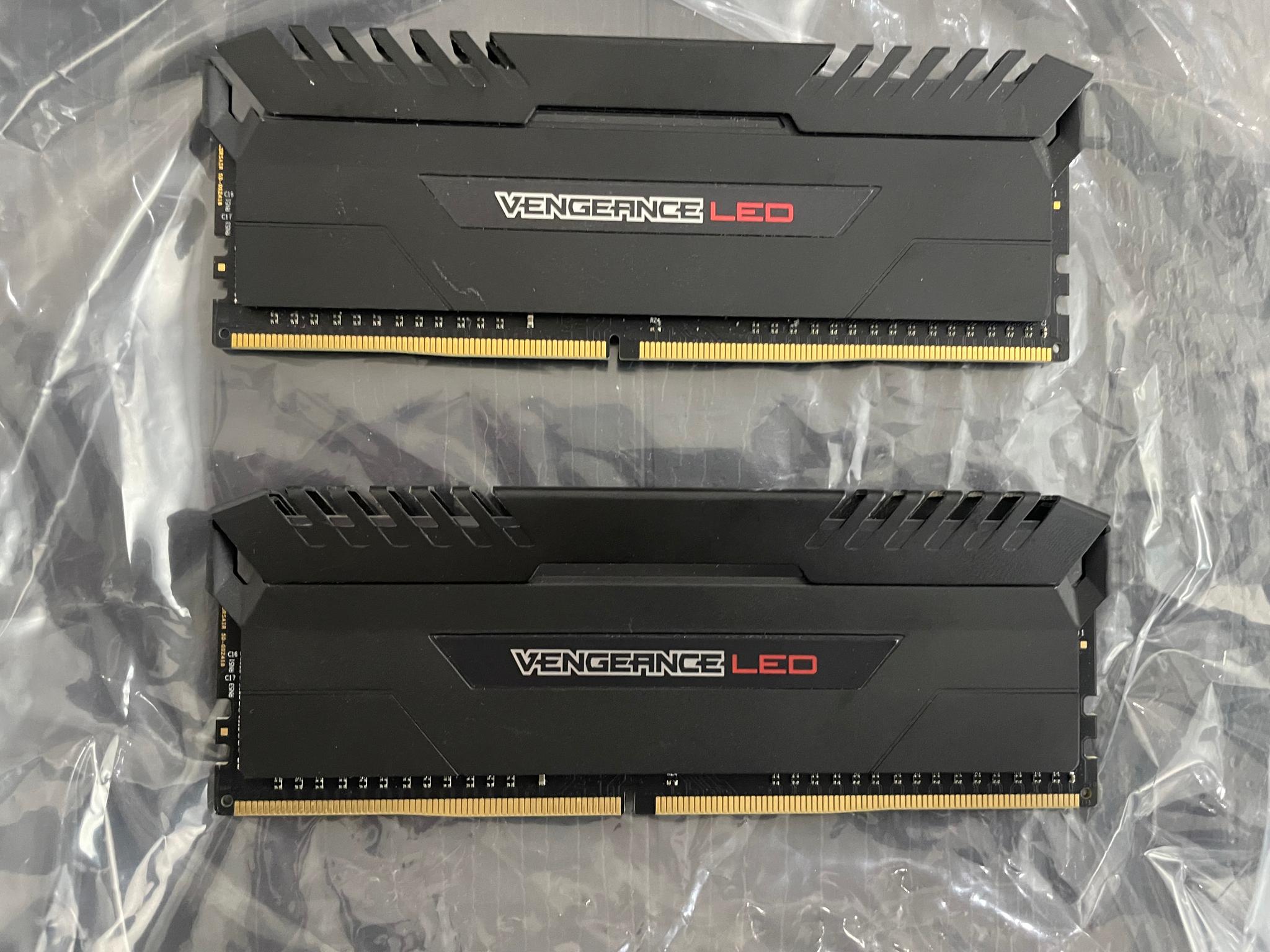 Corsair Vengeance LED 16GB (2x8GB) DDR4 3000MHz C15R Desktop RAM Kit