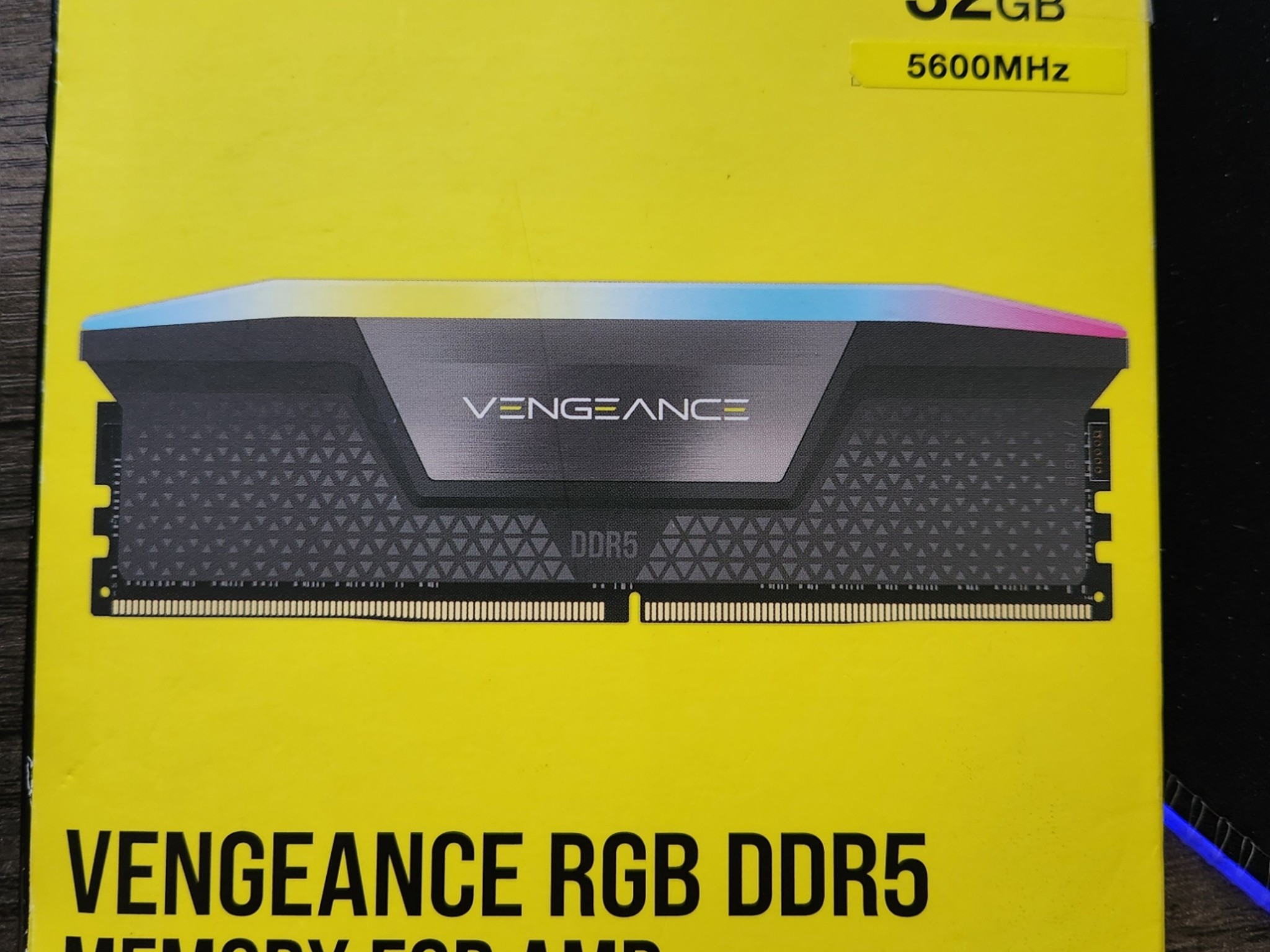Corsair Vengeance RGB DDR5 EXPO 5600MHz