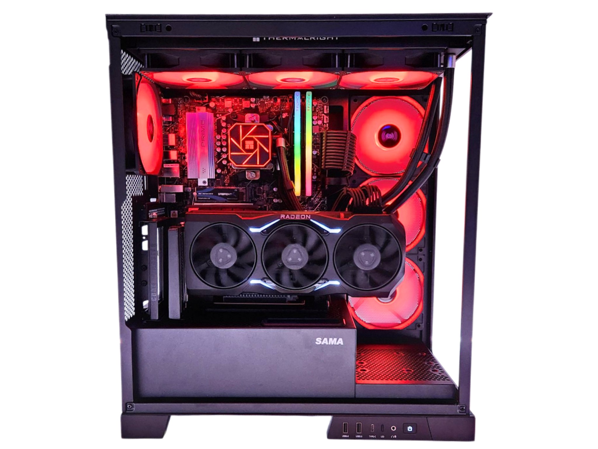 🚨BLACK FRIDAY🚨: RX 7900 XTX | Ryzen 9600X | 32GB DDR5 RAM | 2TB SSD | 7 Fans | Black RGB Gaming PC