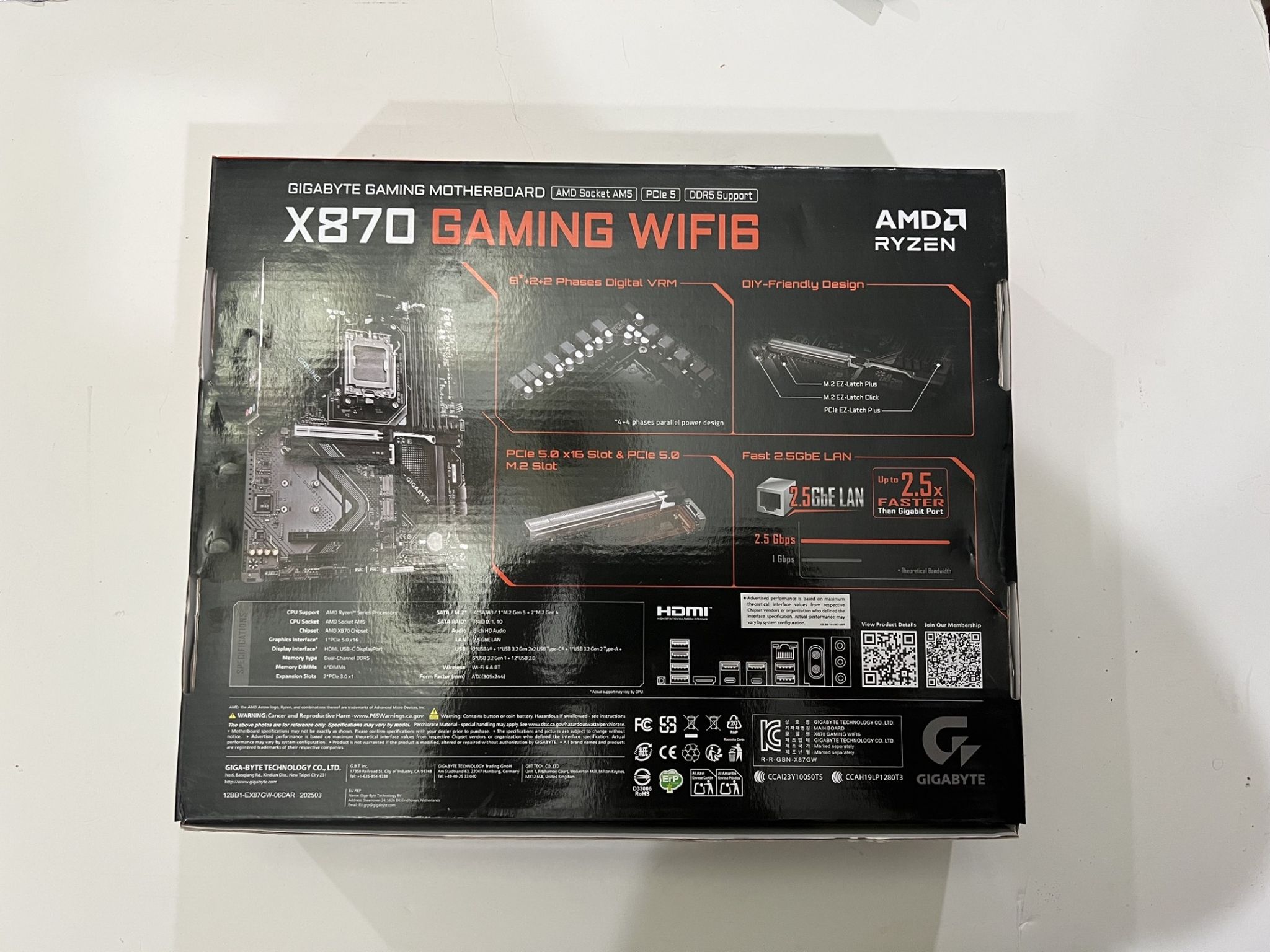 X870 GIGABYTE GAMING WIFI6