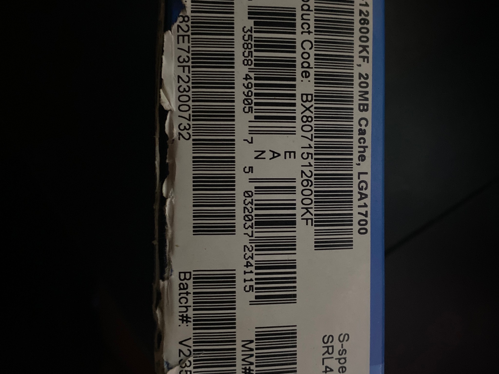 Intel Core i5-12600KF