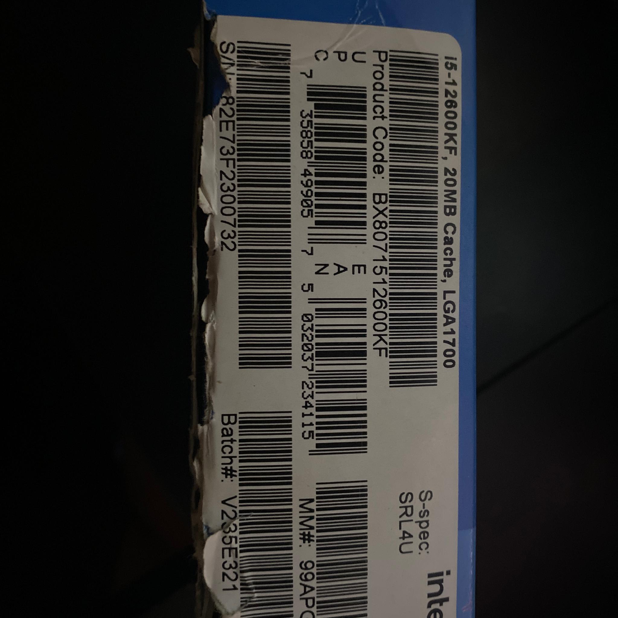 Intel Core i5-12600KF