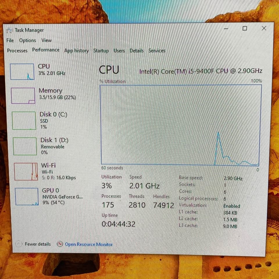 Black Gaming PC (GTX 1660 Ti 6GB + I5-9400F + 16GB DDR4 + SSD)