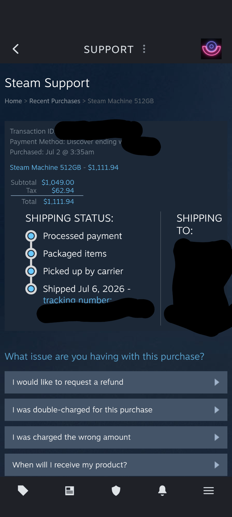 Brand New Valve Steam Machine 512GB - Factory Sealed/ NO CONTROLLER