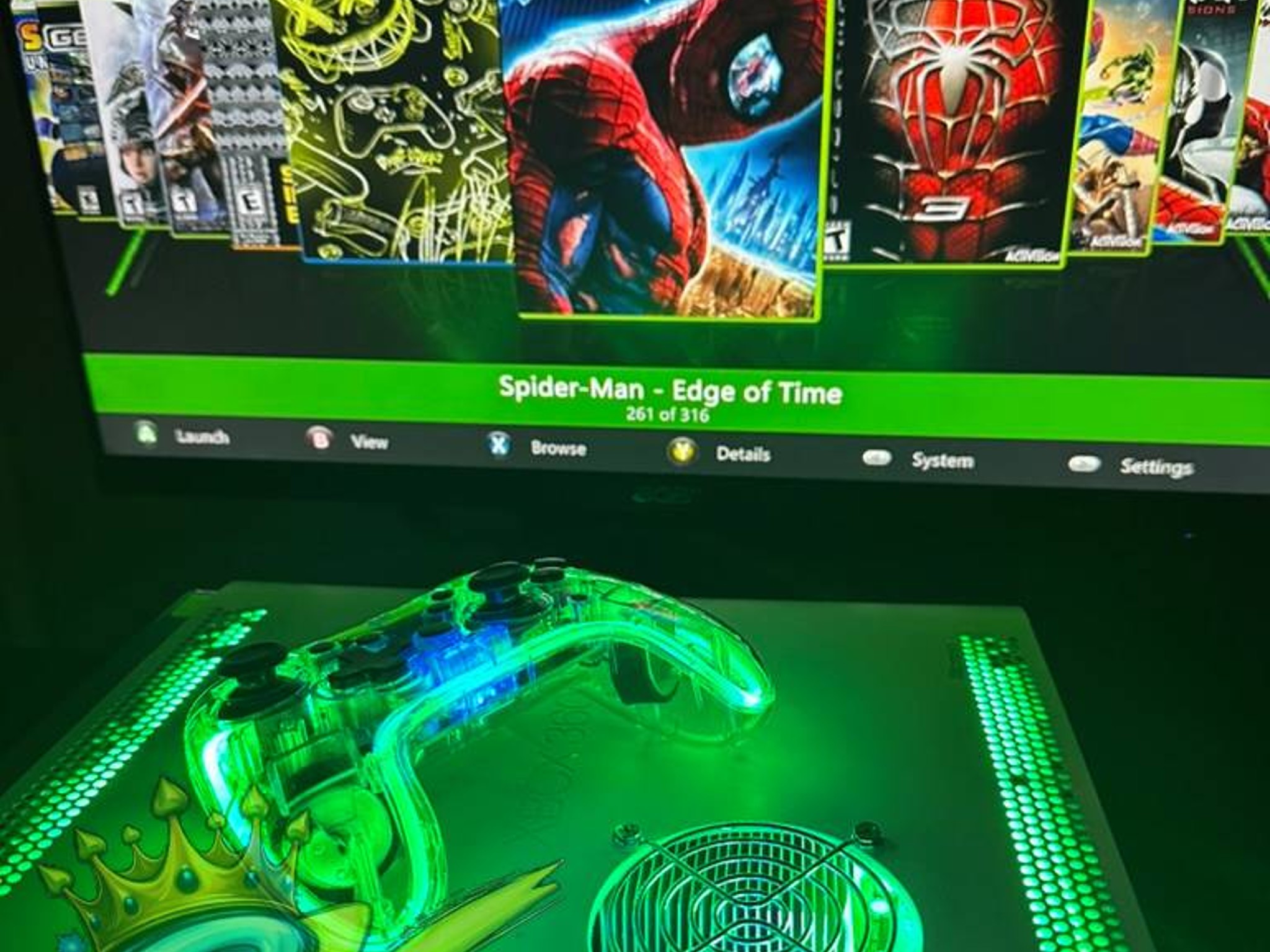 Xbox 360 -RGH3  - Custom LEDs -1TB HDD - Gaming Console