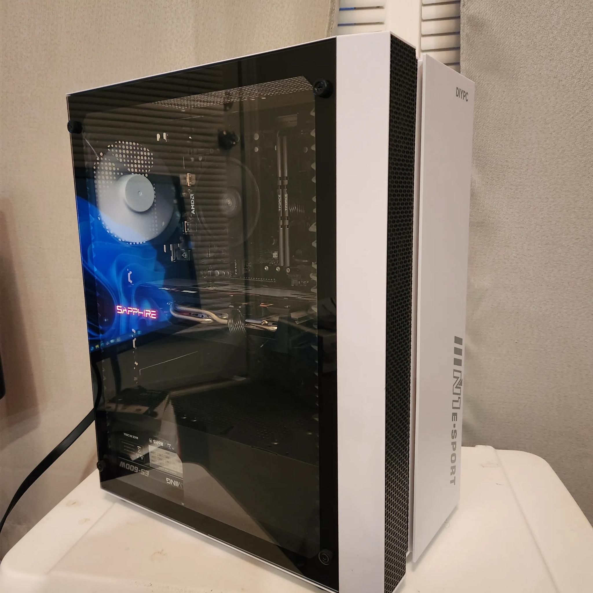 Ryzen 5 1080P Gaming PC, 16GB 3200MHZ RAM, RX 5600 XT 6GB Graphics Card