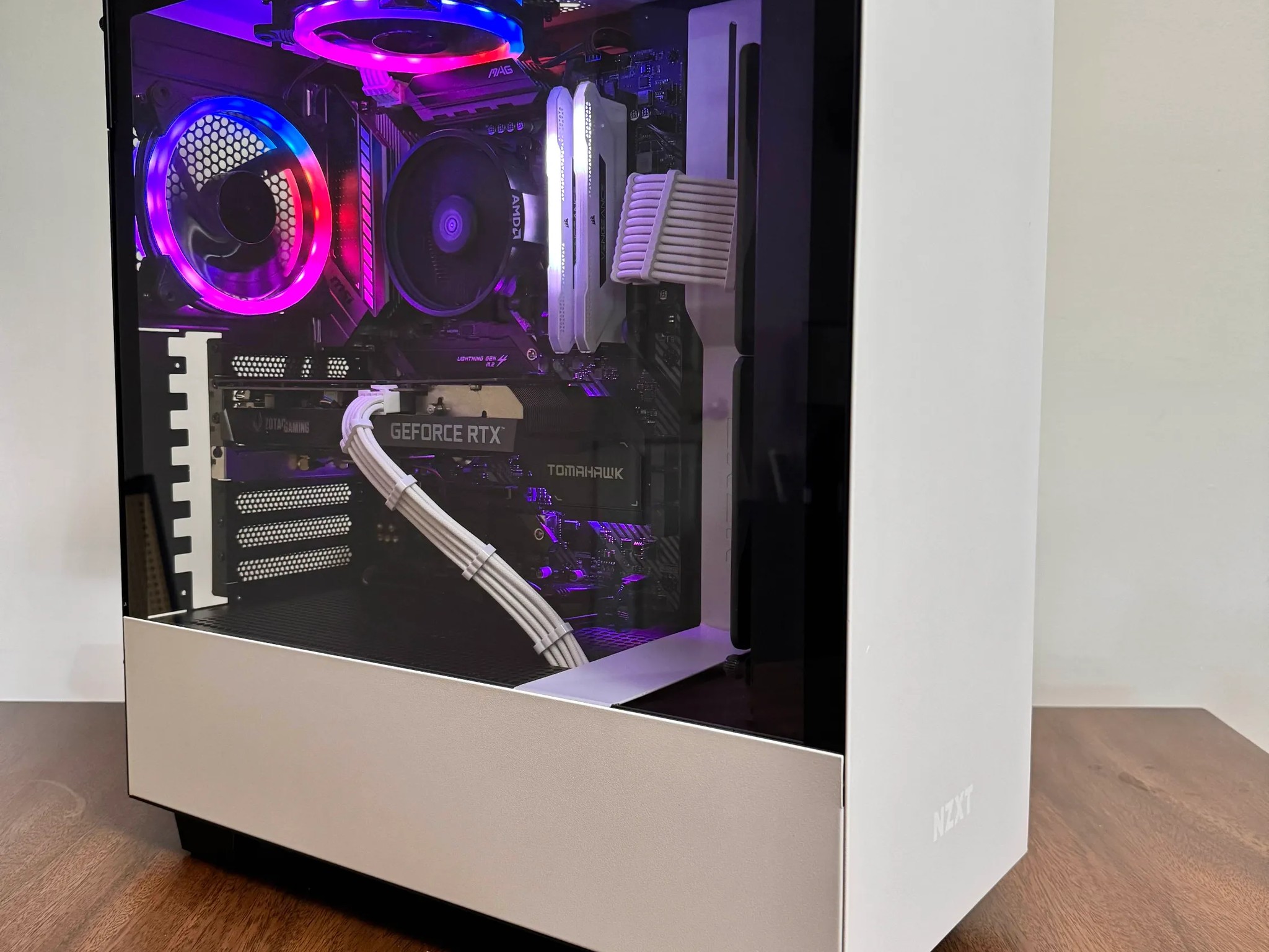 White RGB Gaming PC 💎 | R5 5600X + RTX 3060 | Clean, Fast, Ready