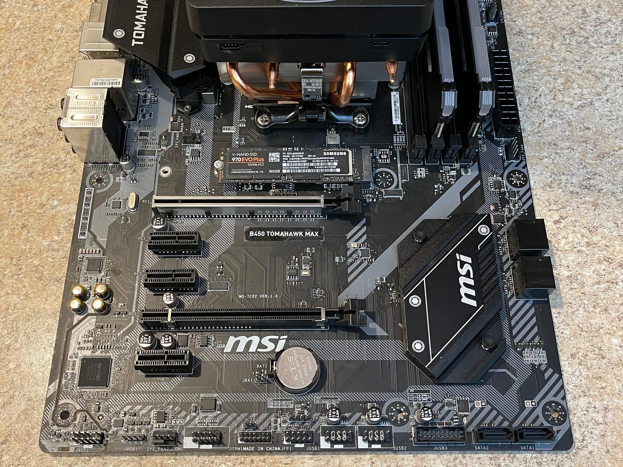 MSI B450 3700x 16GB Ram 500GB NVMe Windows 10