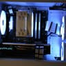 1080p AMD RX 580 + Ryzen 5 2400g White and Black ARGB Custom Gaming PC