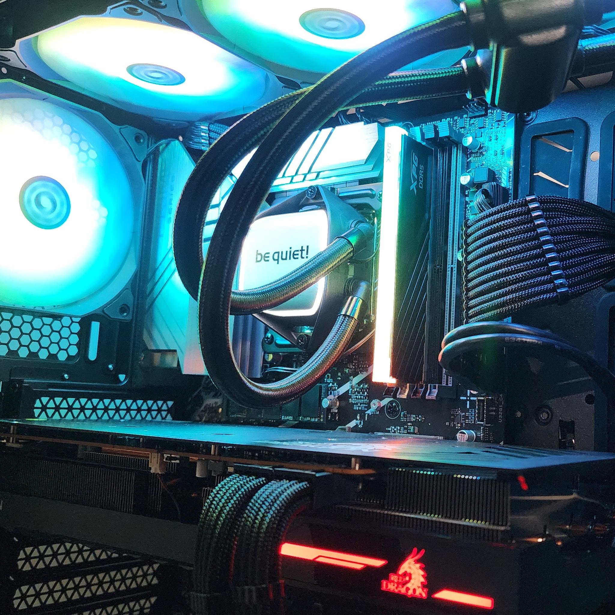 Gaming PC i7-14700KF 16GB RAM 1TB SSD RX 6800 XT 16GB Windows 11 Computer