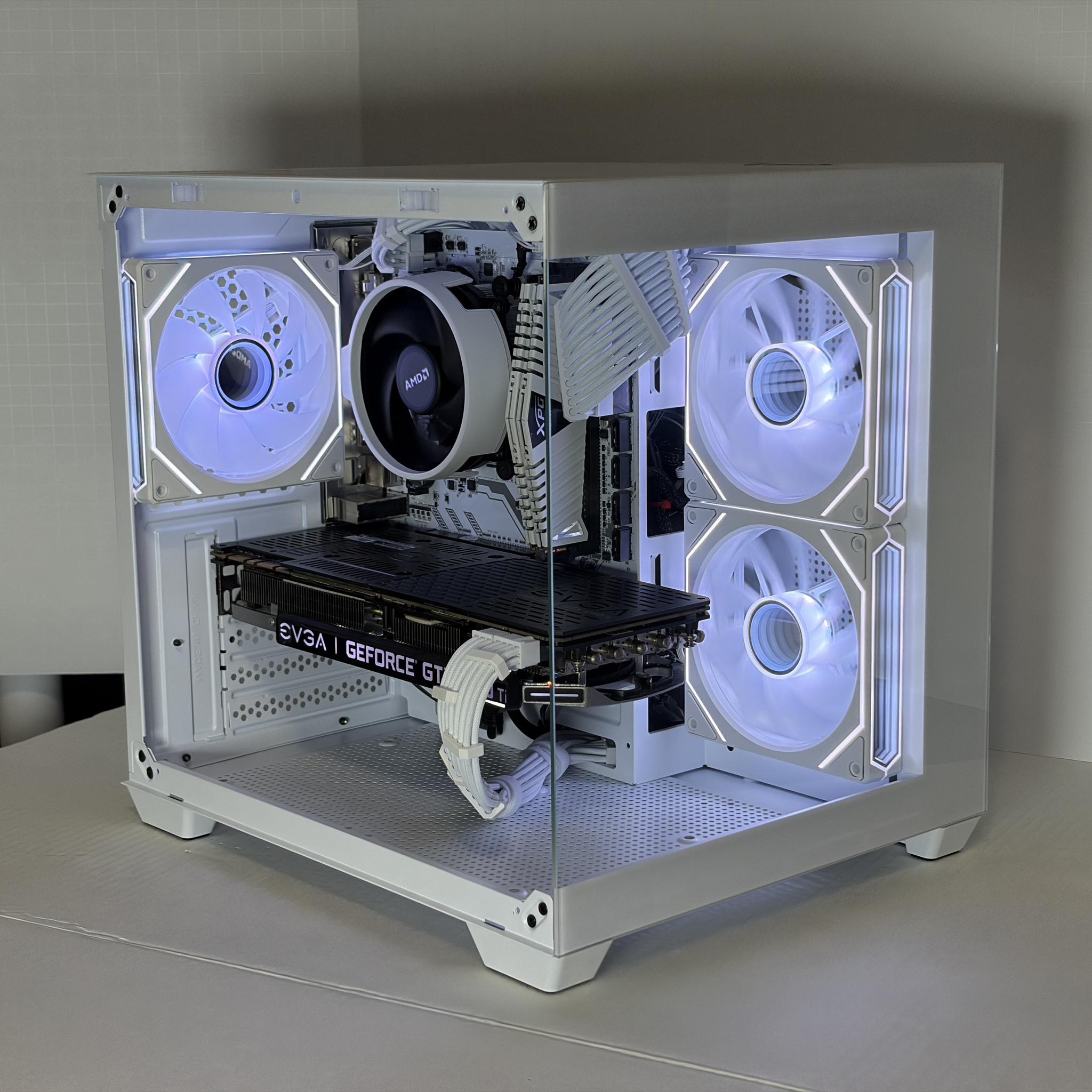 🔥 GTX 1080 Ti + Ryzen 5 5500 – White Gaming PC – 1080p Ultra / 1440p Ready | 1TB NVMe | 16GB RAM
