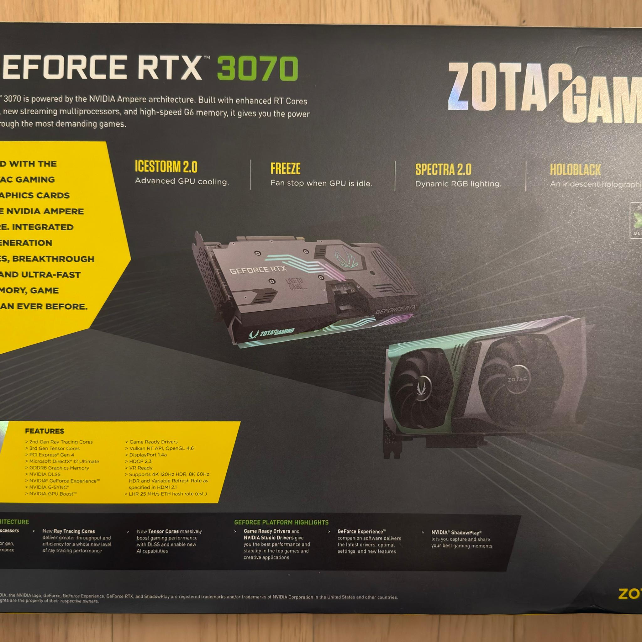 ZOTAC GAMING AMP Holo GeForce RTX 3070 LHR