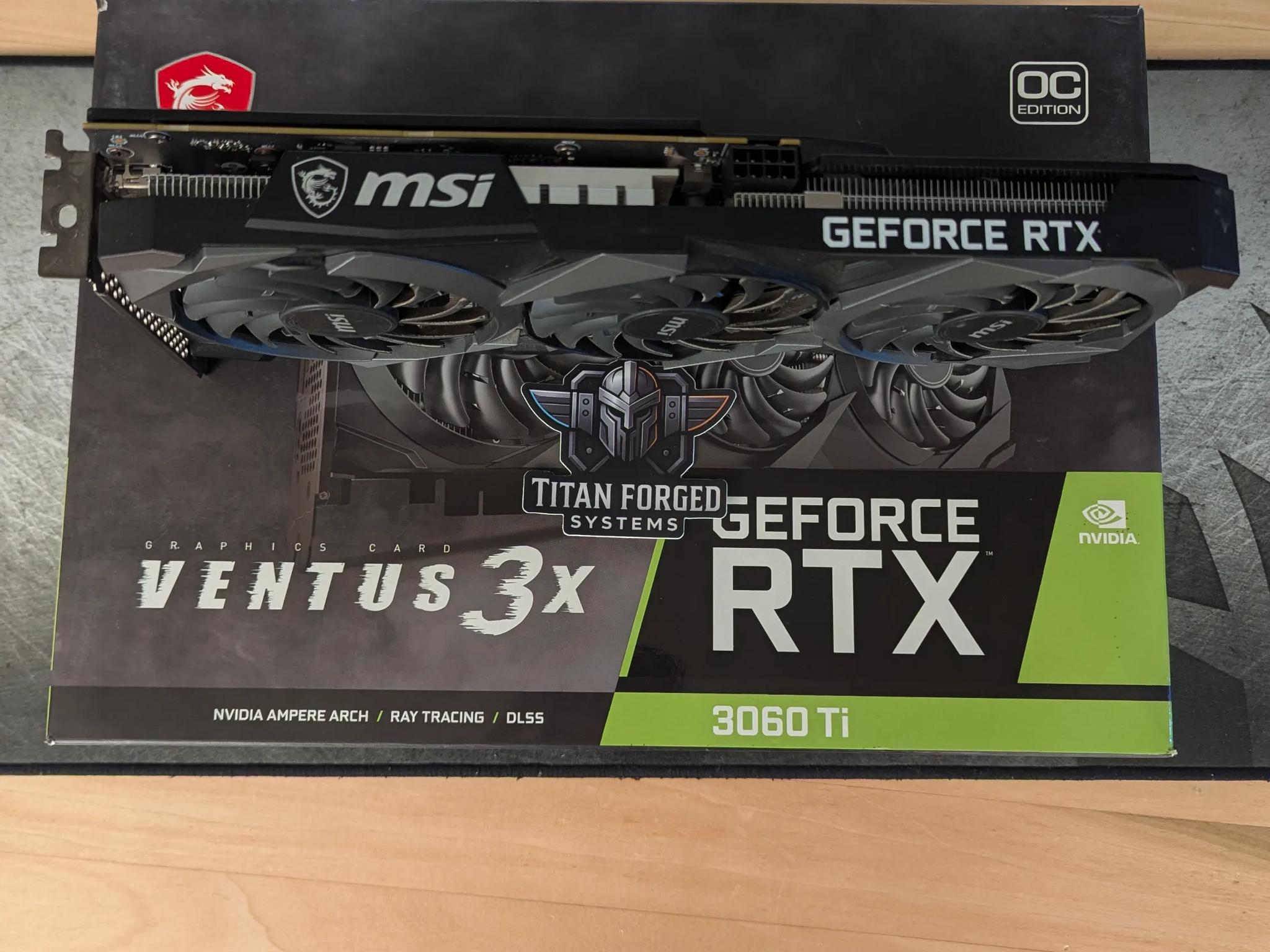 🌪️ MSI 3060 Ti VENTUS 3X OC – Triple-Fan Powerhouse | 8GB GDDR6 | Ampere Performance