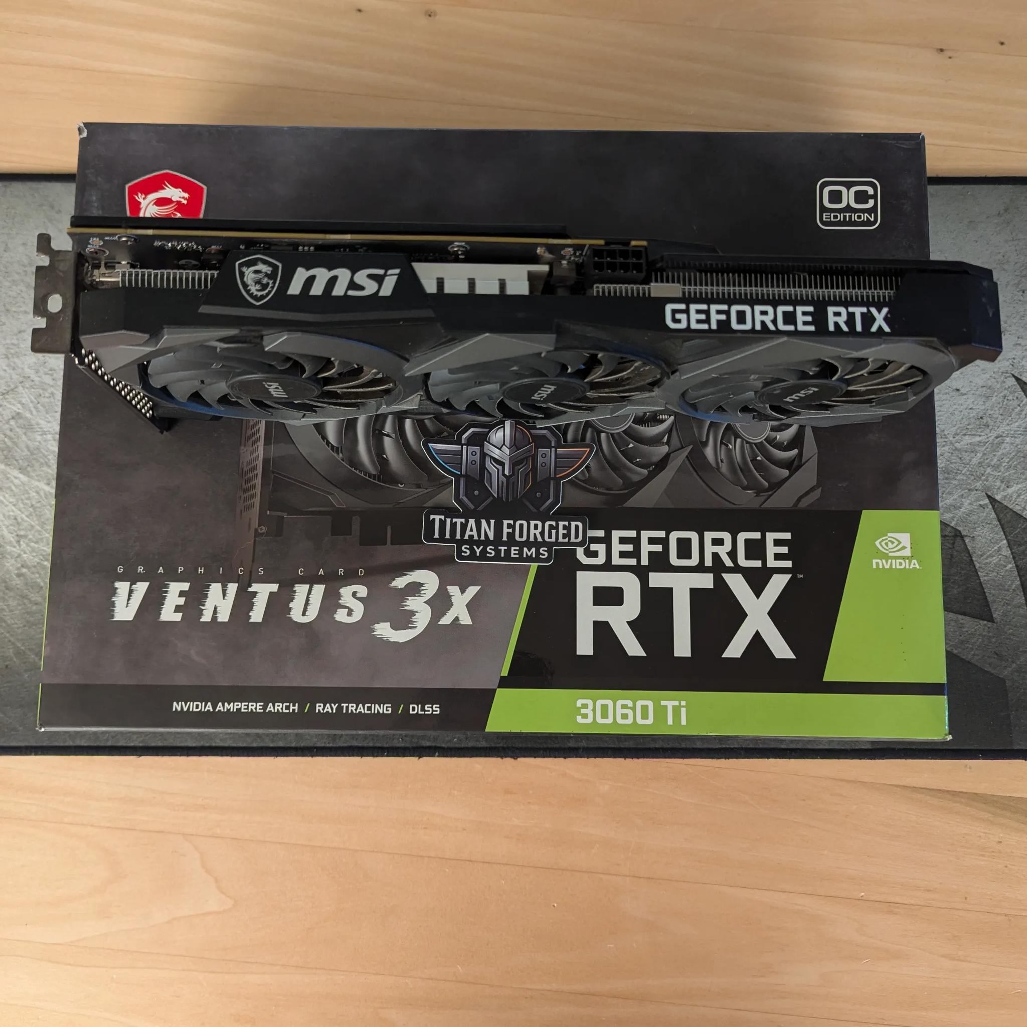 🌪️ MSI 3060 Ti VENTUS 3X OC – Triple-Fan Powerhouse | 8GB GDDR6 | Ampere Performance
