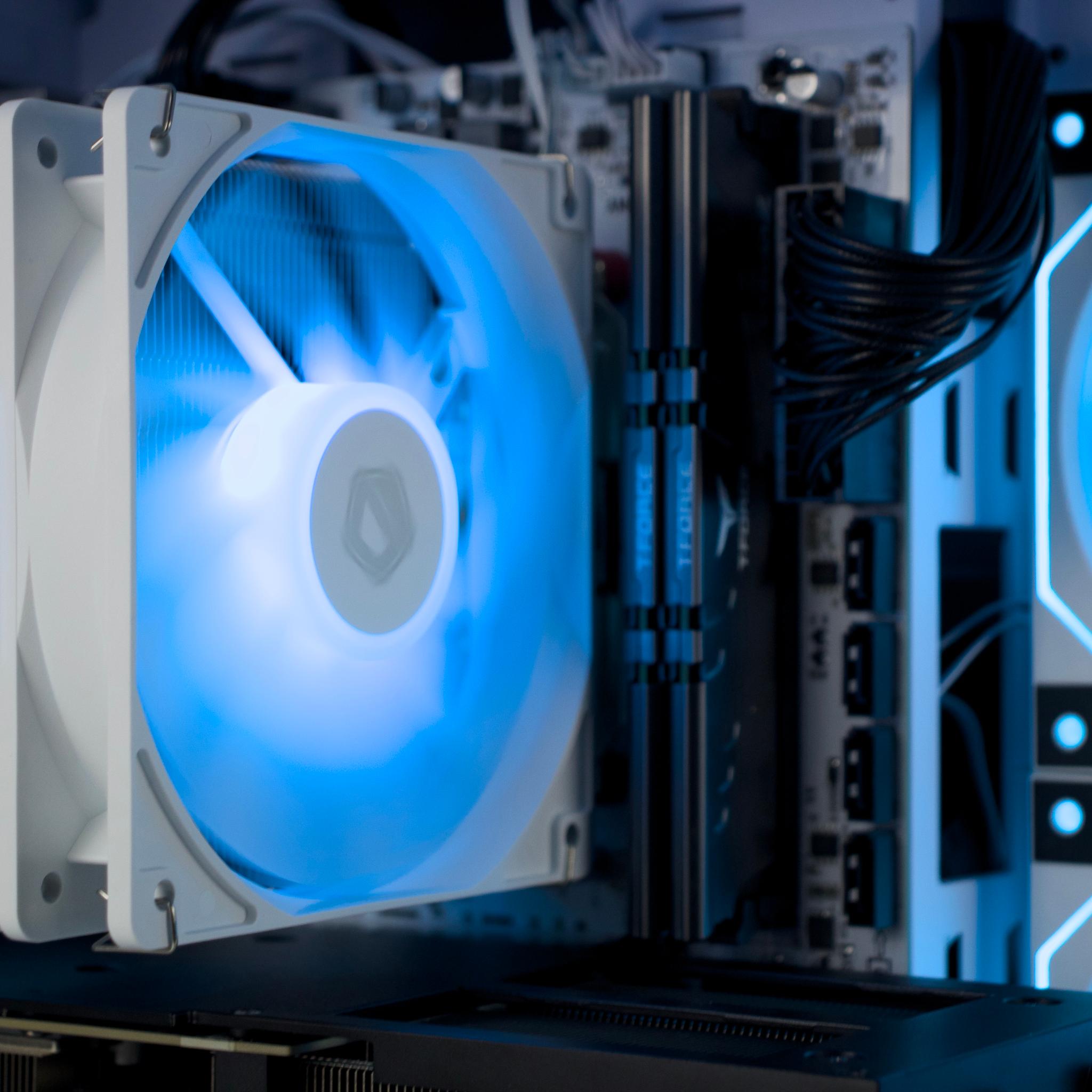 🧊❄️🧊 White Gaming PC – RTX 5060 TI, Ryzen 7 5700X, 32GB RAM, 1TB SSD - WiFi, BlueTooth 🧊❄️🧊