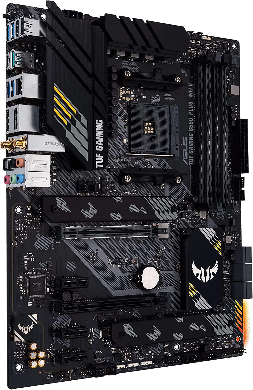 ASUS TUF GAMING B550-PLUS WIFI II AMD Socket AMD B550 ATX M.2 Desktop Motherboard A