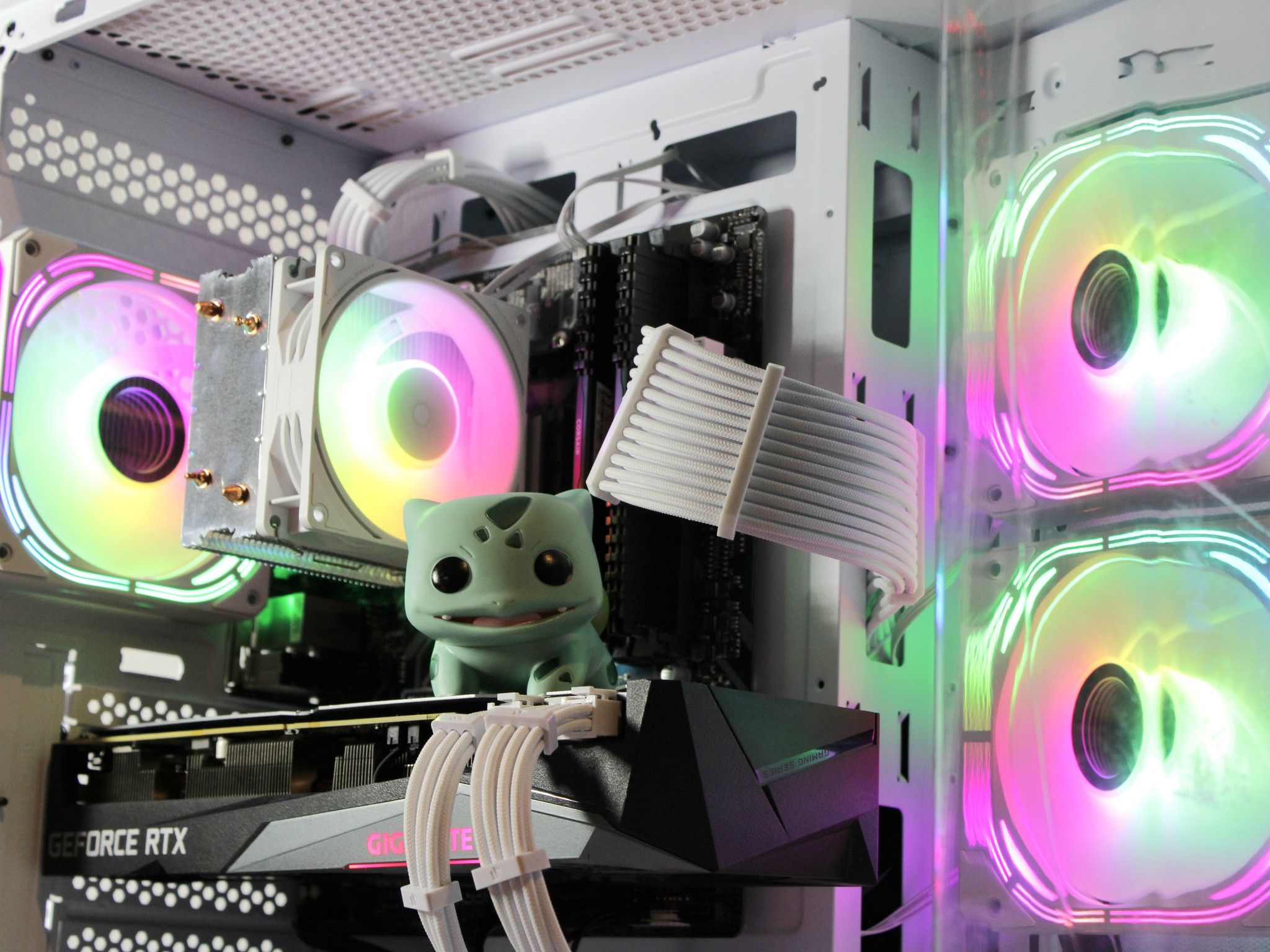 🐢🦖🌿Bulbasaur🌿🐢🦖 White Gaming PC [RTX 3060ti][32GB RAM]