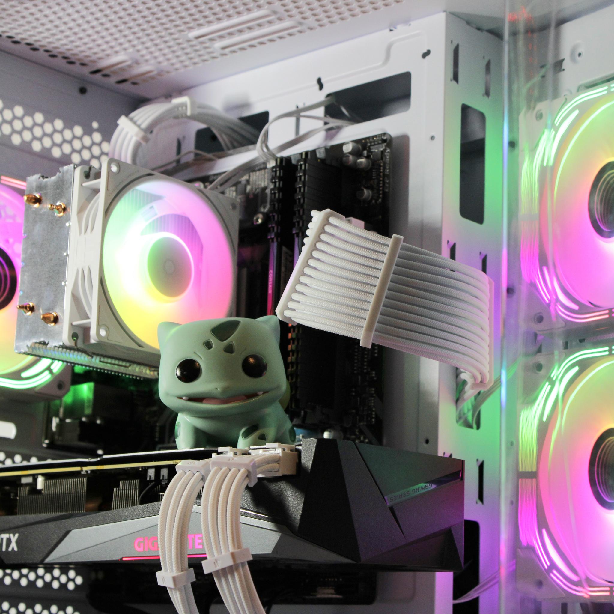 🐢🦖🌿Bulbasaur🌿🐢🦖 White Gaming PC [RTX 3060ti][32GB RAM]
