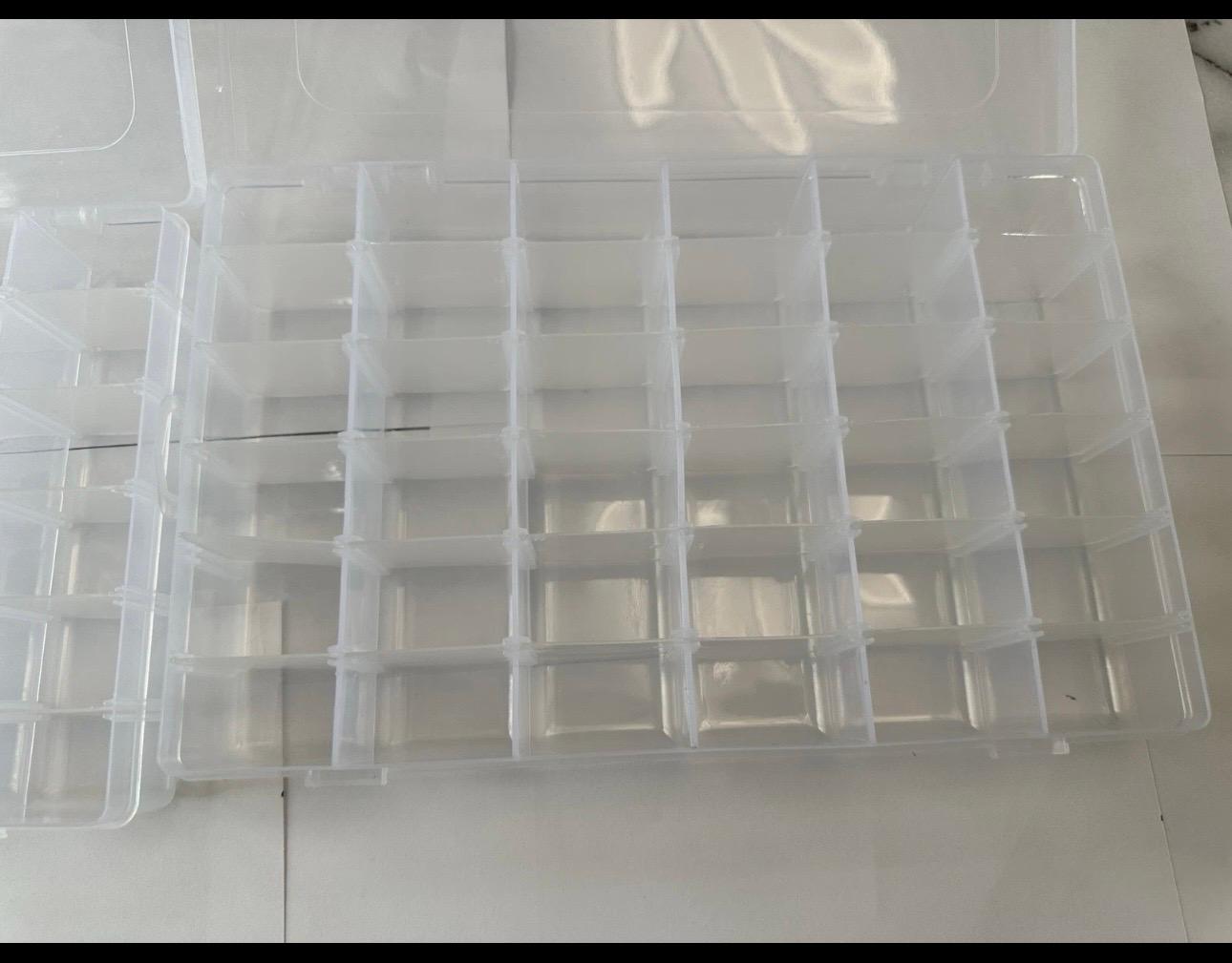 Computer PC Organizer 2 Set 36 Compartment Customizable Case Screw / Fittings