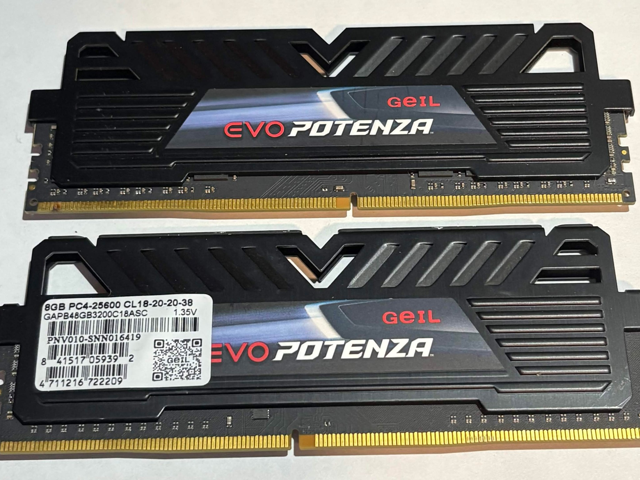 GeIL EVO Potenza 16GB (2x8GB) DDR4 3200MHz CL18 Gaming Memory Kit | Tested Working