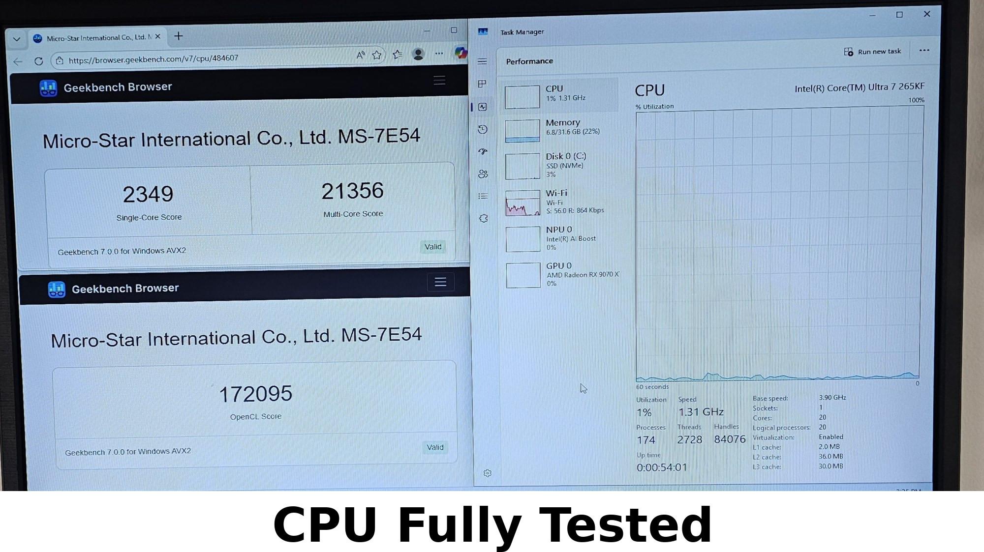 Intel Core Ultra 7 265KF LGA1851
