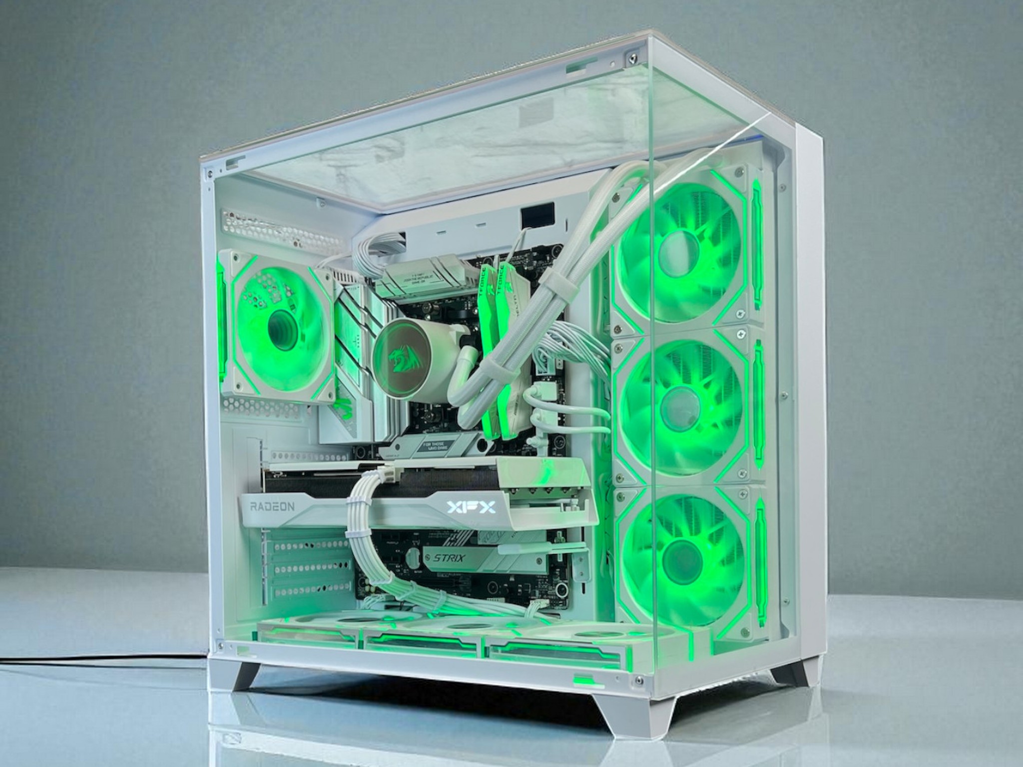Liquid Cooled AMD RX 9060 XT 16GB Ryzen 5 8400F 16GB DDR5 1 TB M.2 Gaming PC