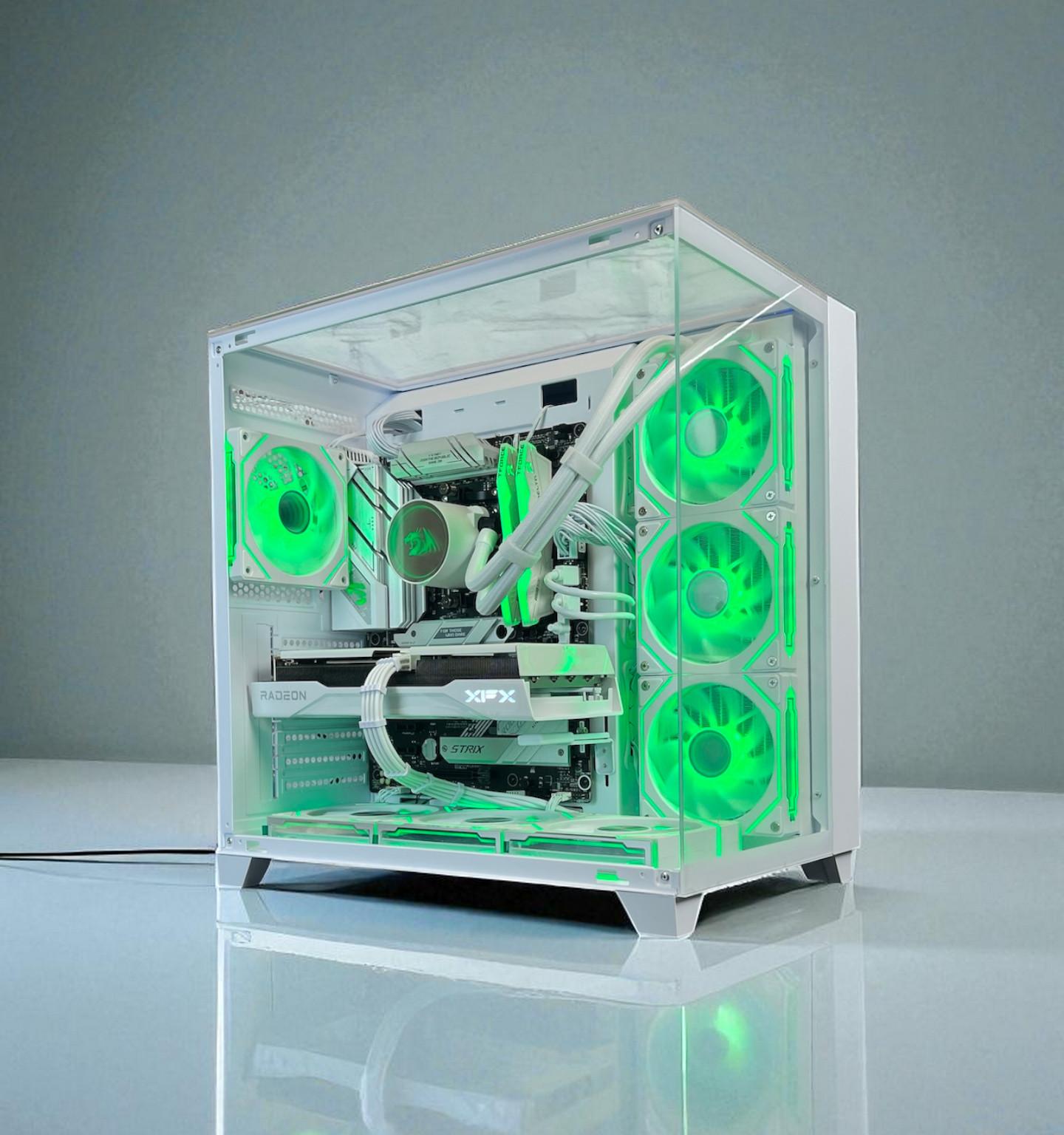 Liquid Cooled AMD RX 9060 XT 16GB Ryzen 5 8400F 16GB DDR5 1 TB M.2 Gaming PC