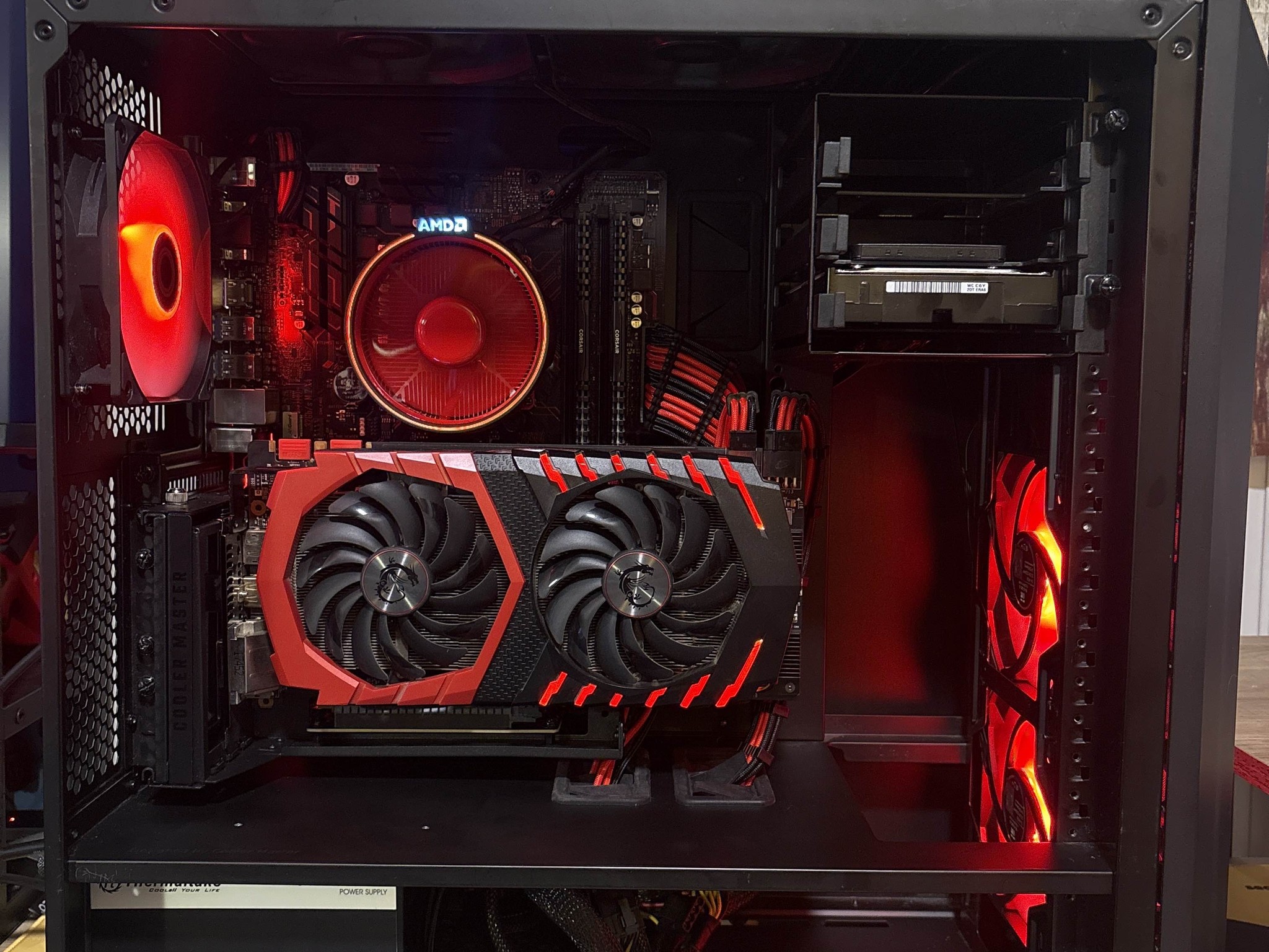 Black Cat Ember – Ryzen 5 | GTX 1070 8GB | 16GB RAM | RGB Gaming PC
