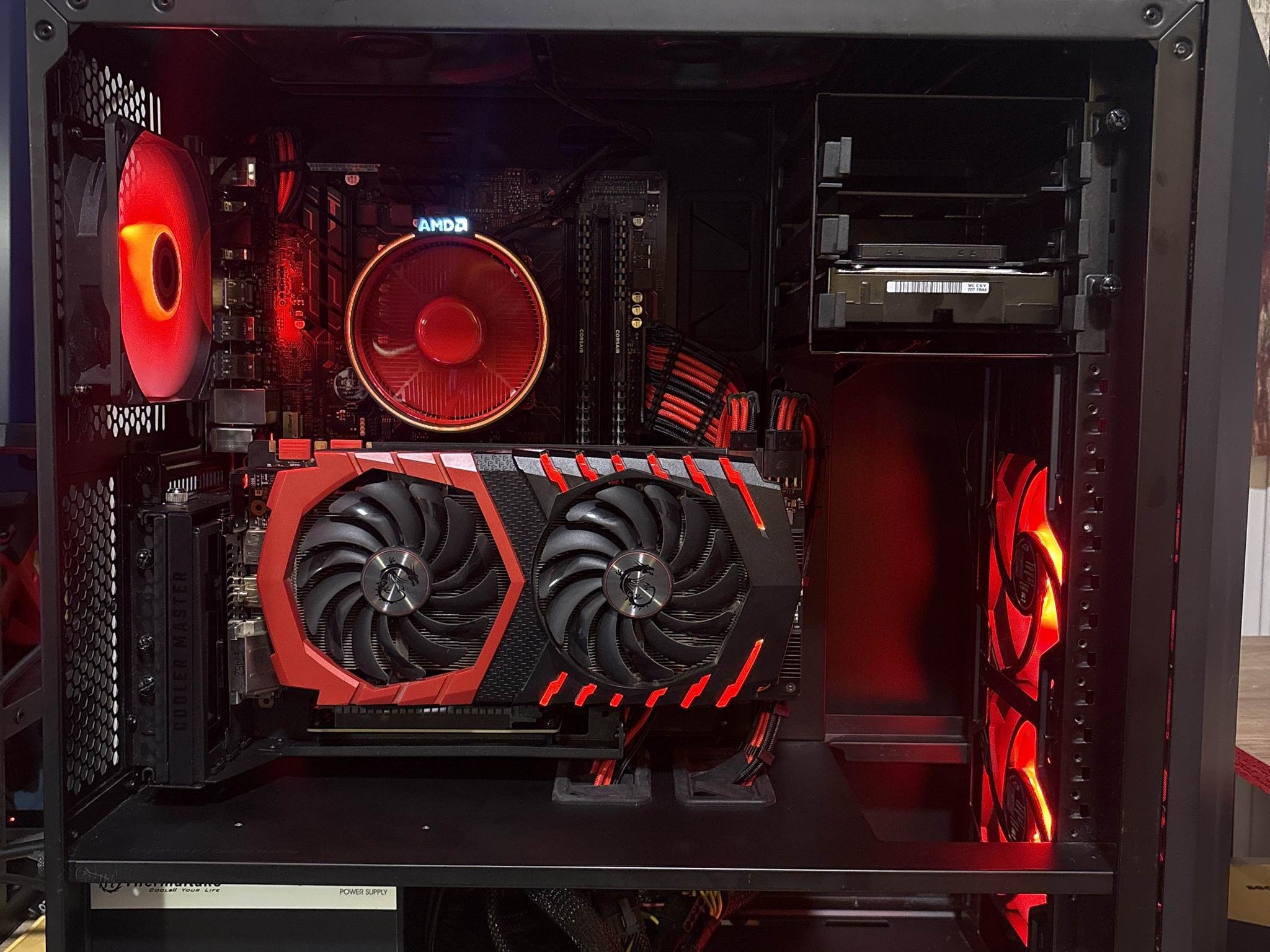 Black Cat Ember – Ryzen 5 | GTX 1070 8GB | 16GB RAM | RGB Gaming PC