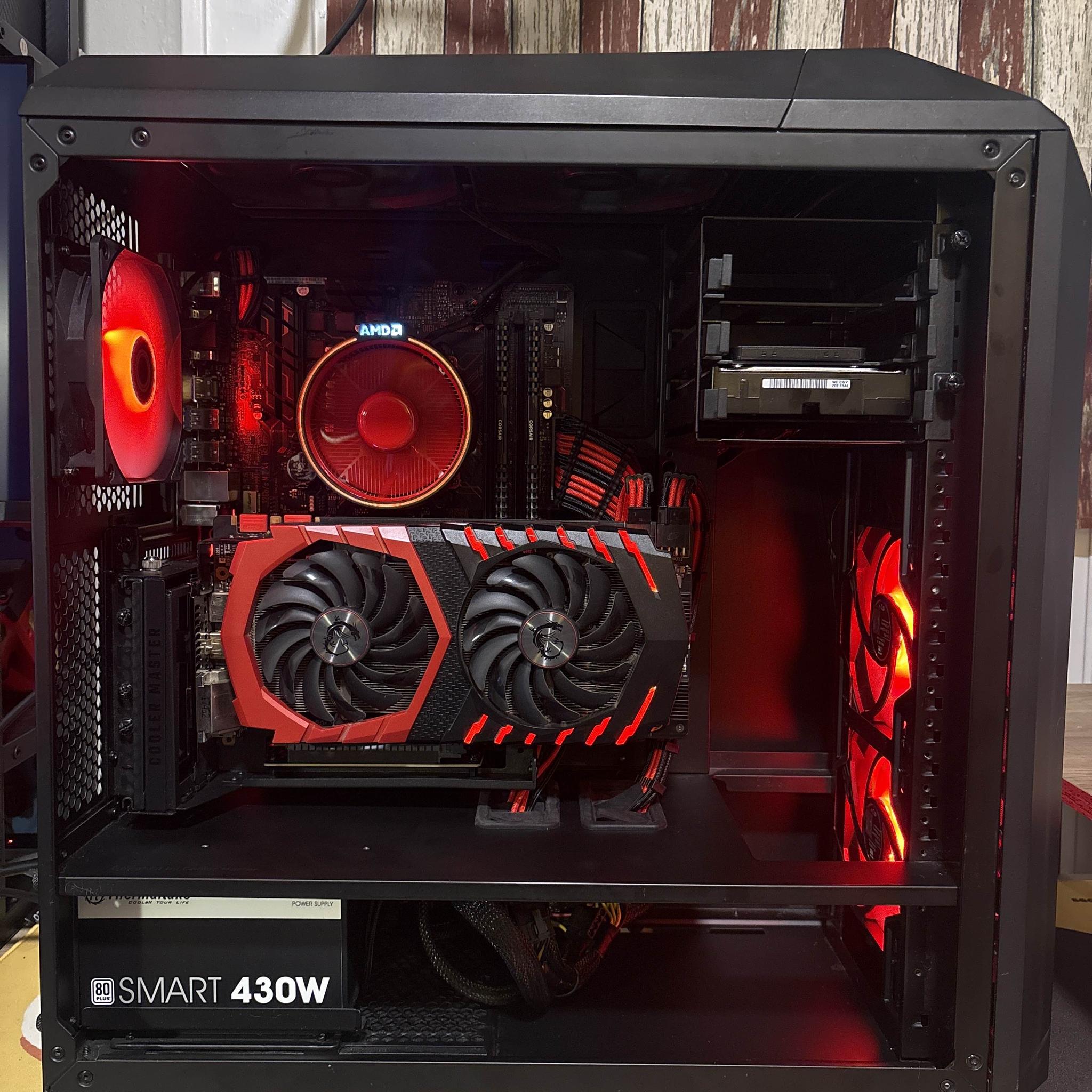 Black Cat Ember – Ryzen 5 | GTX 1070 8GB | 16GB RAM | RGB Gaming PC