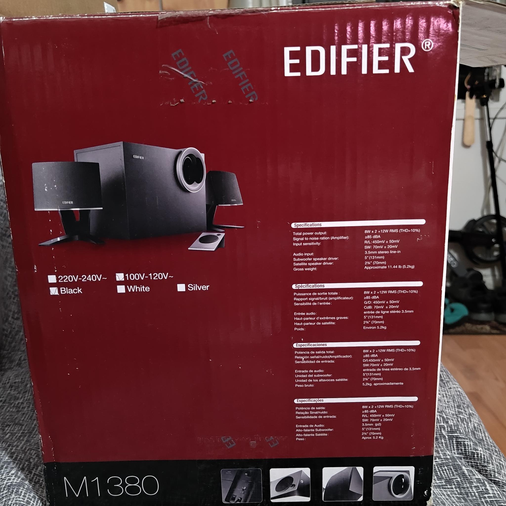 Edifier M1380 Black 2.1 28W Multimedia Speaker System