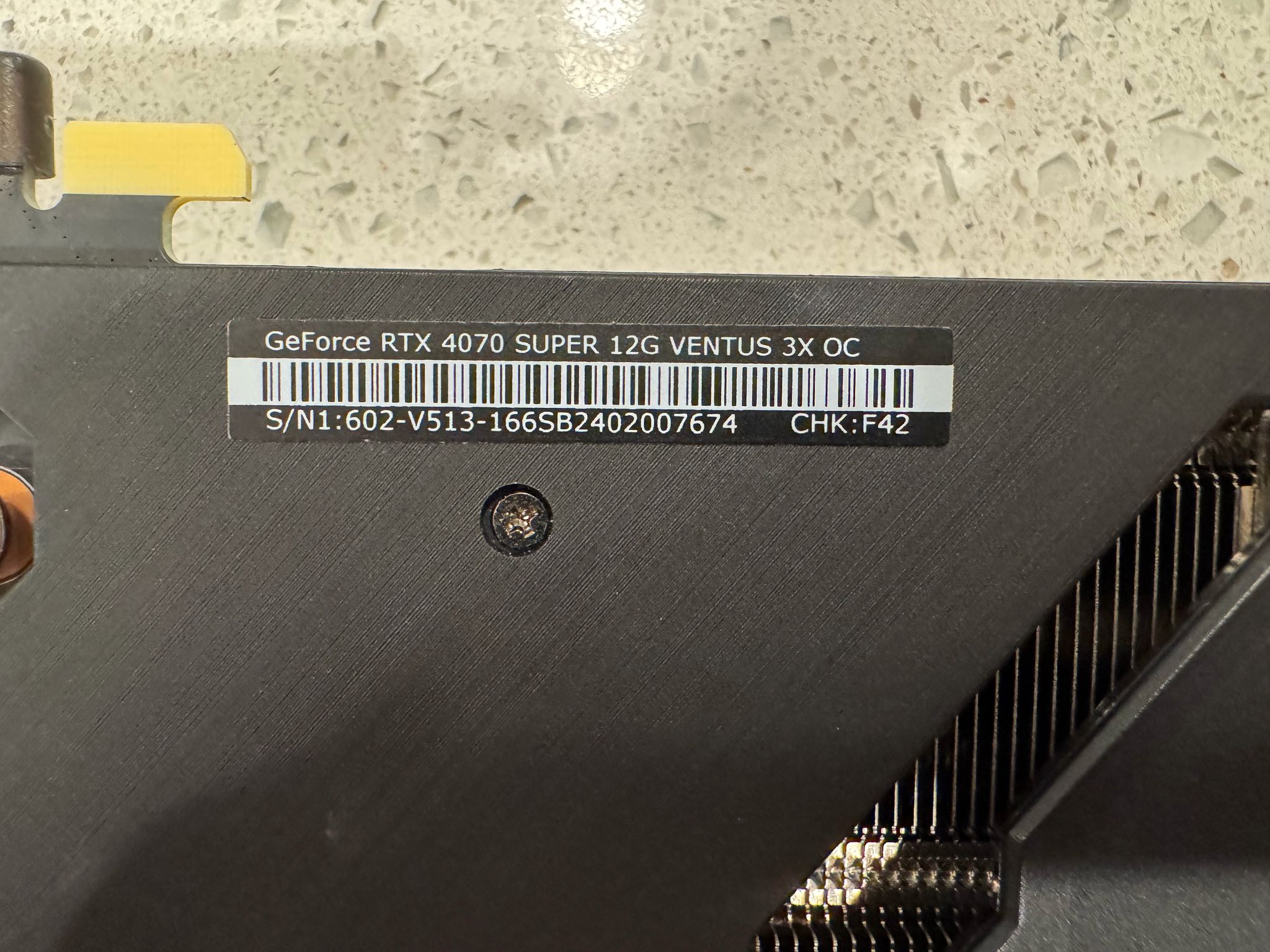 MSI VENTUS 3X OC GeForce RTX 4070 SUPER