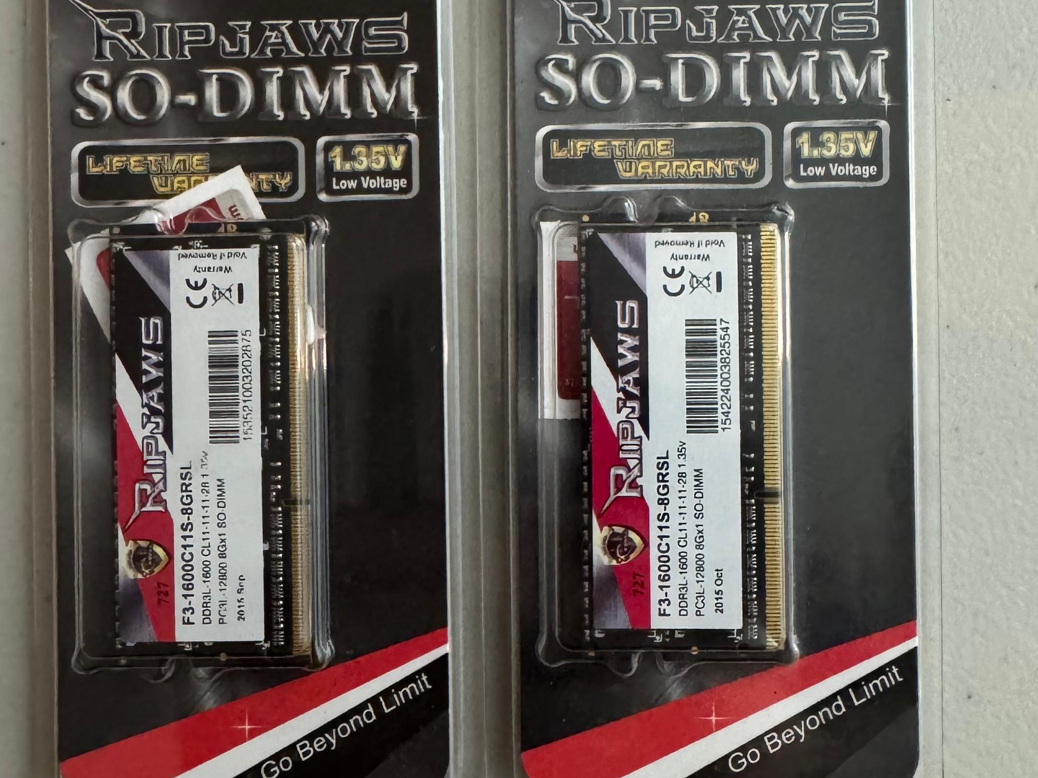DDR3 G.Skill Laptop RAM 16GB (8x2)