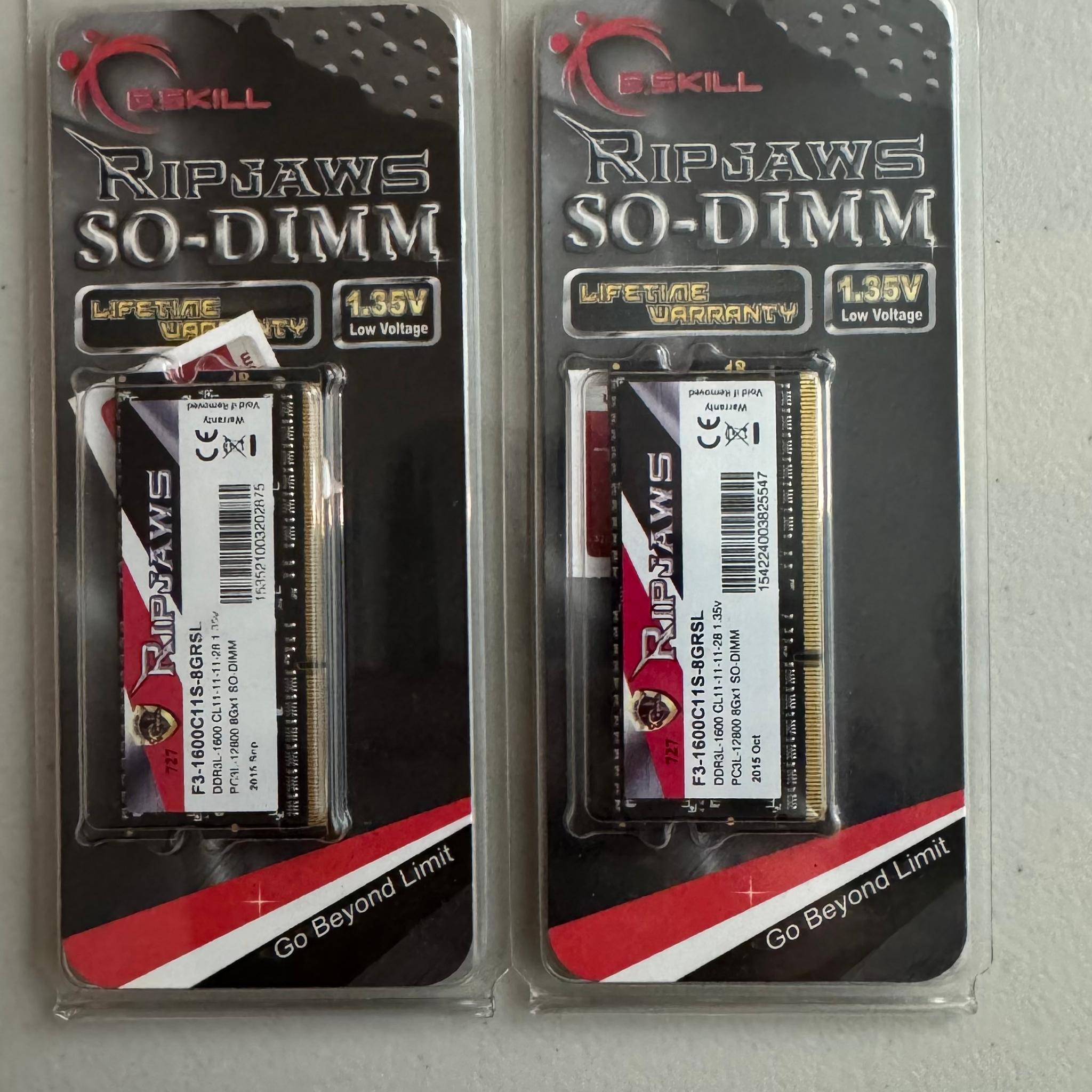 DDR3 G.Skill Laptop RAM 16GB (8x2)