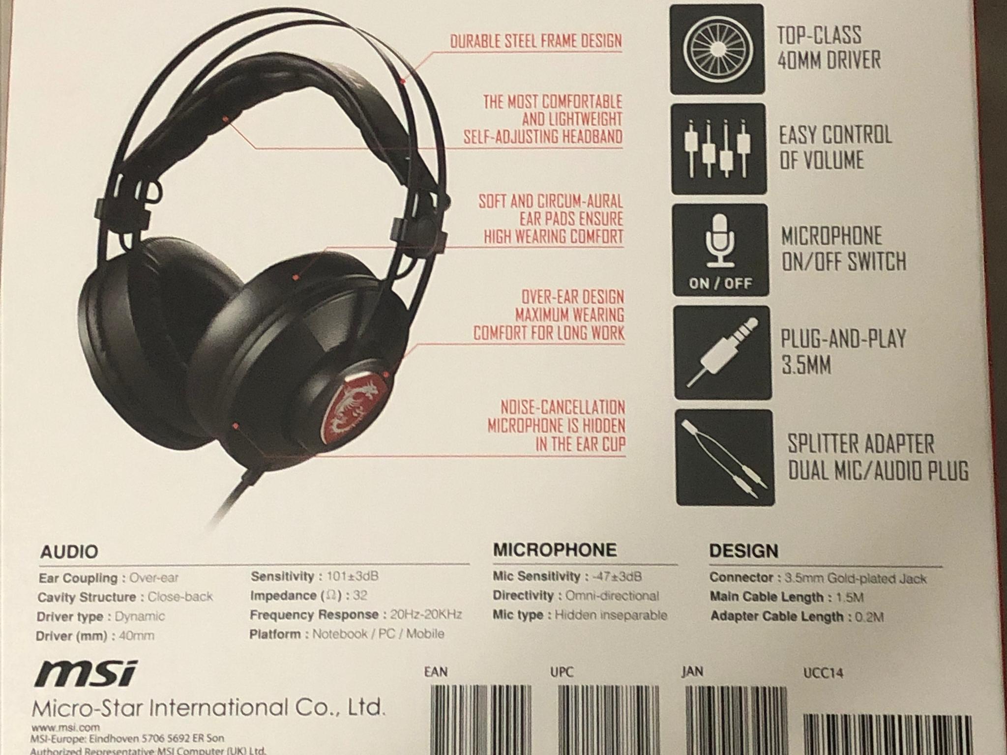 MSI H991 Gaming Headset