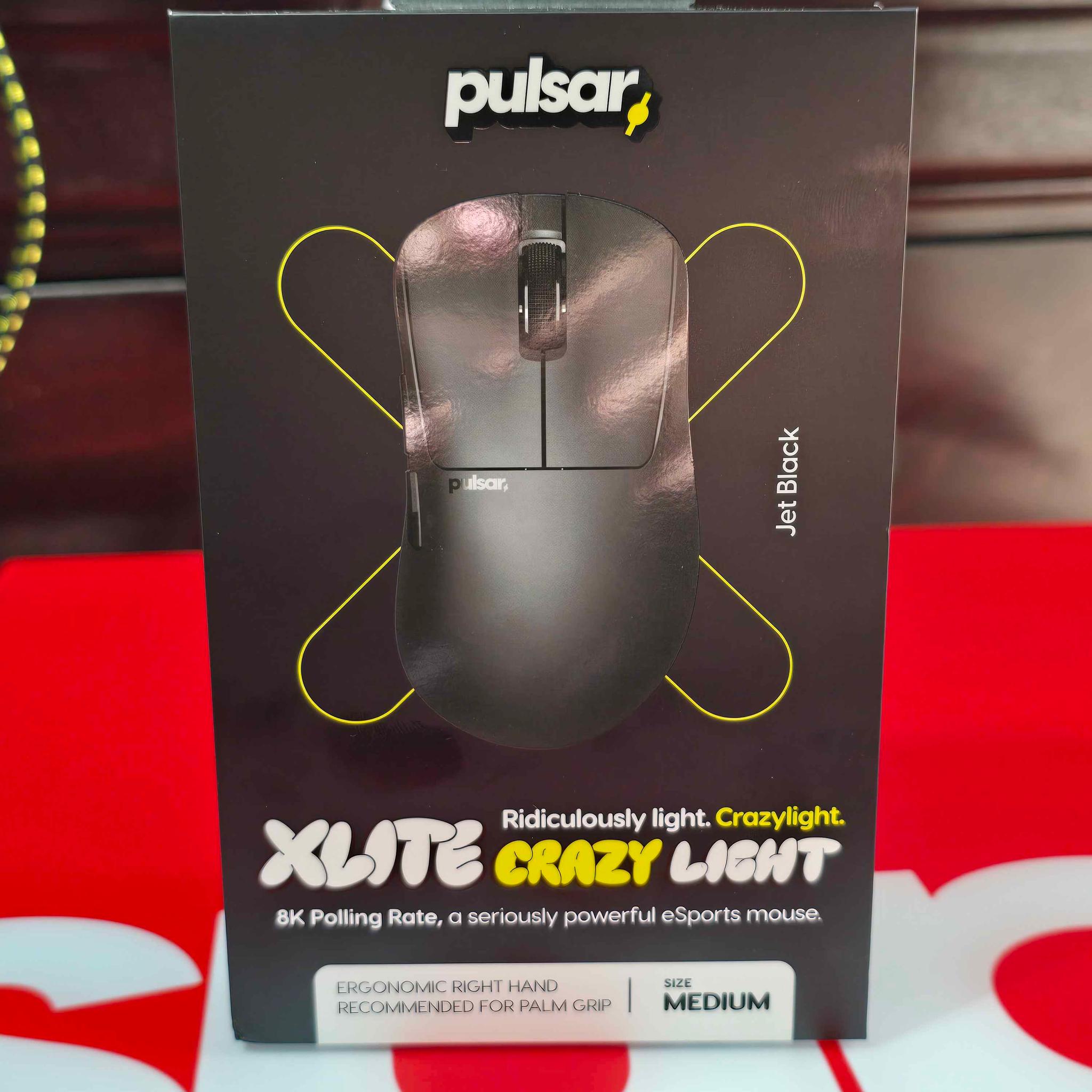 GREAT PRICE! | Pulsar Xlite CrazyLight Medium Gaming Mouse (incl. All accesories + Extra 8K Dongle)